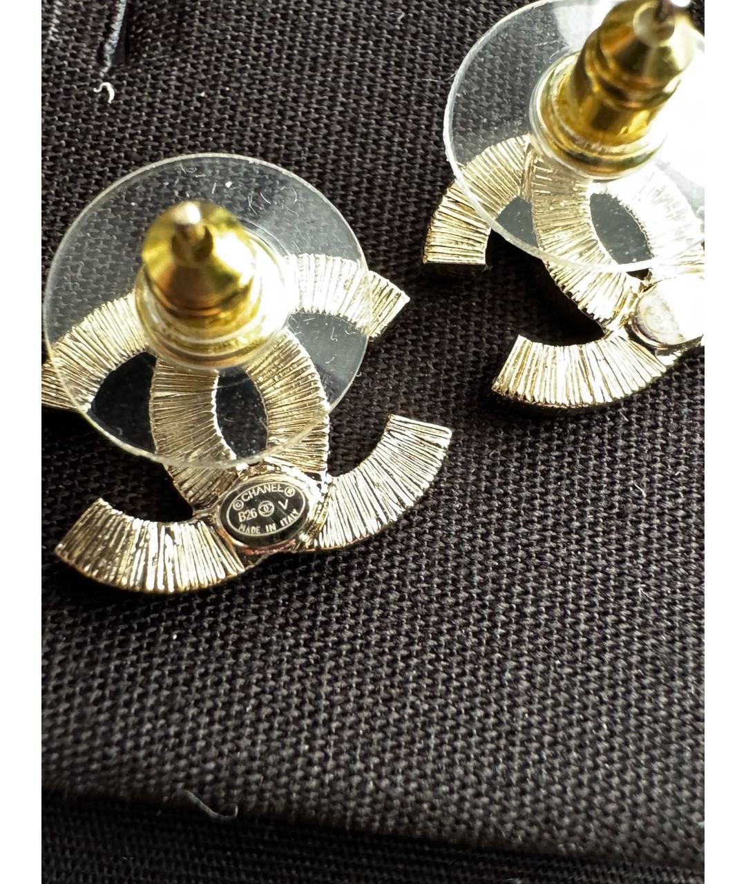 CHANEL Серебряные металлические серьги, фото 3