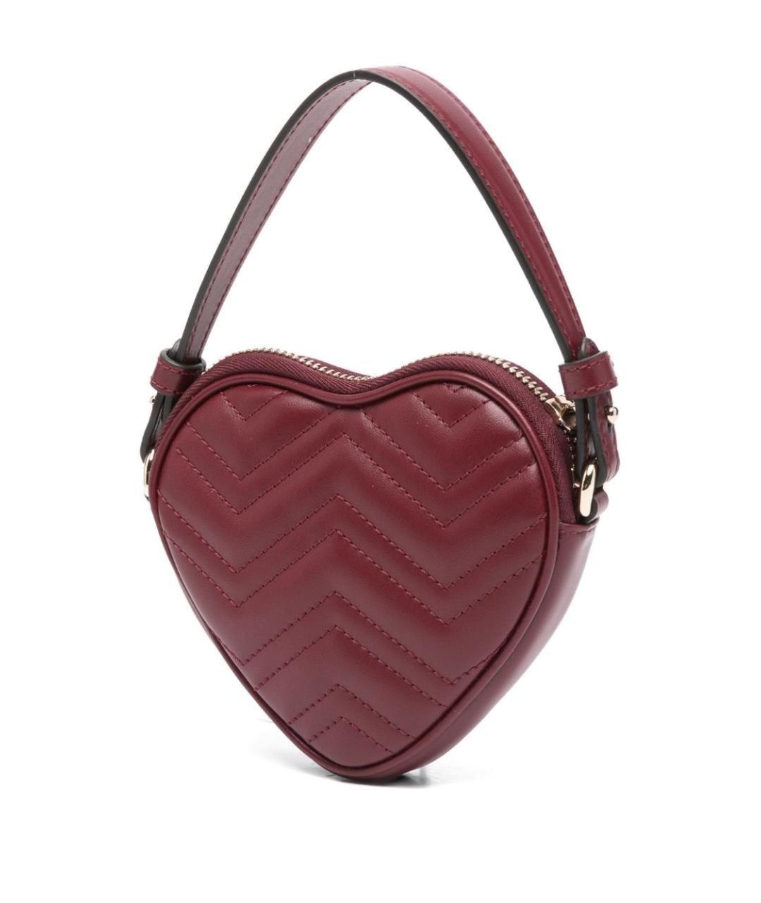 GUCCI Бордовая кожаная сумка через плечо, фото 5