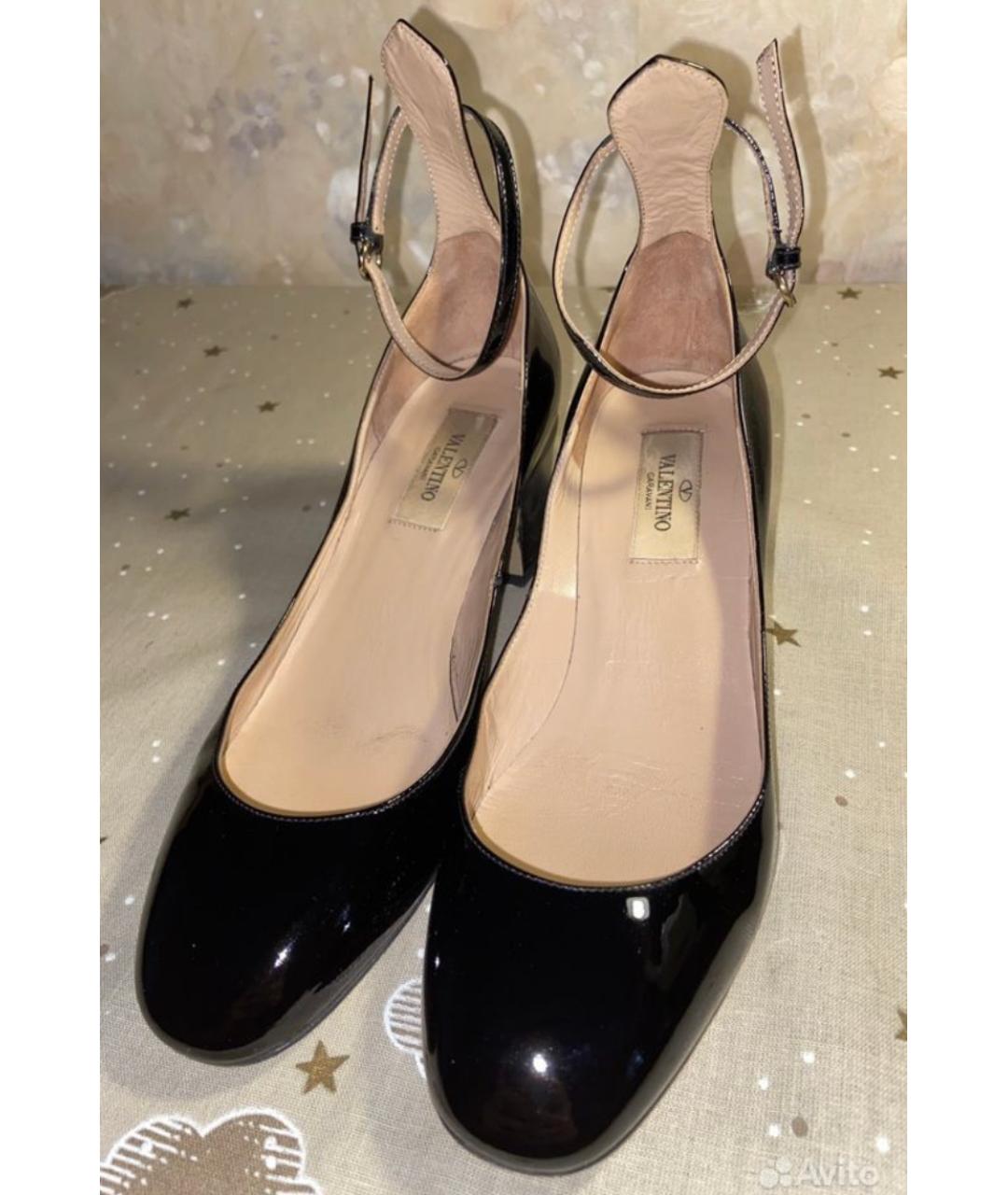 VALENTINO Черные туфли из лакированной кожи, фото 3