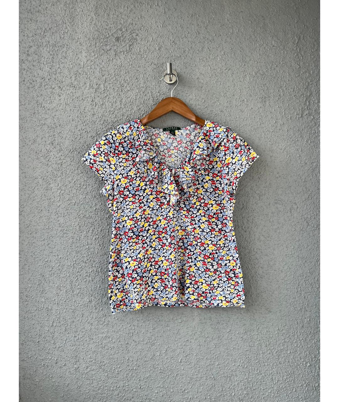 RALPH LAUREN Мульти хлопковая футболка, фото 4