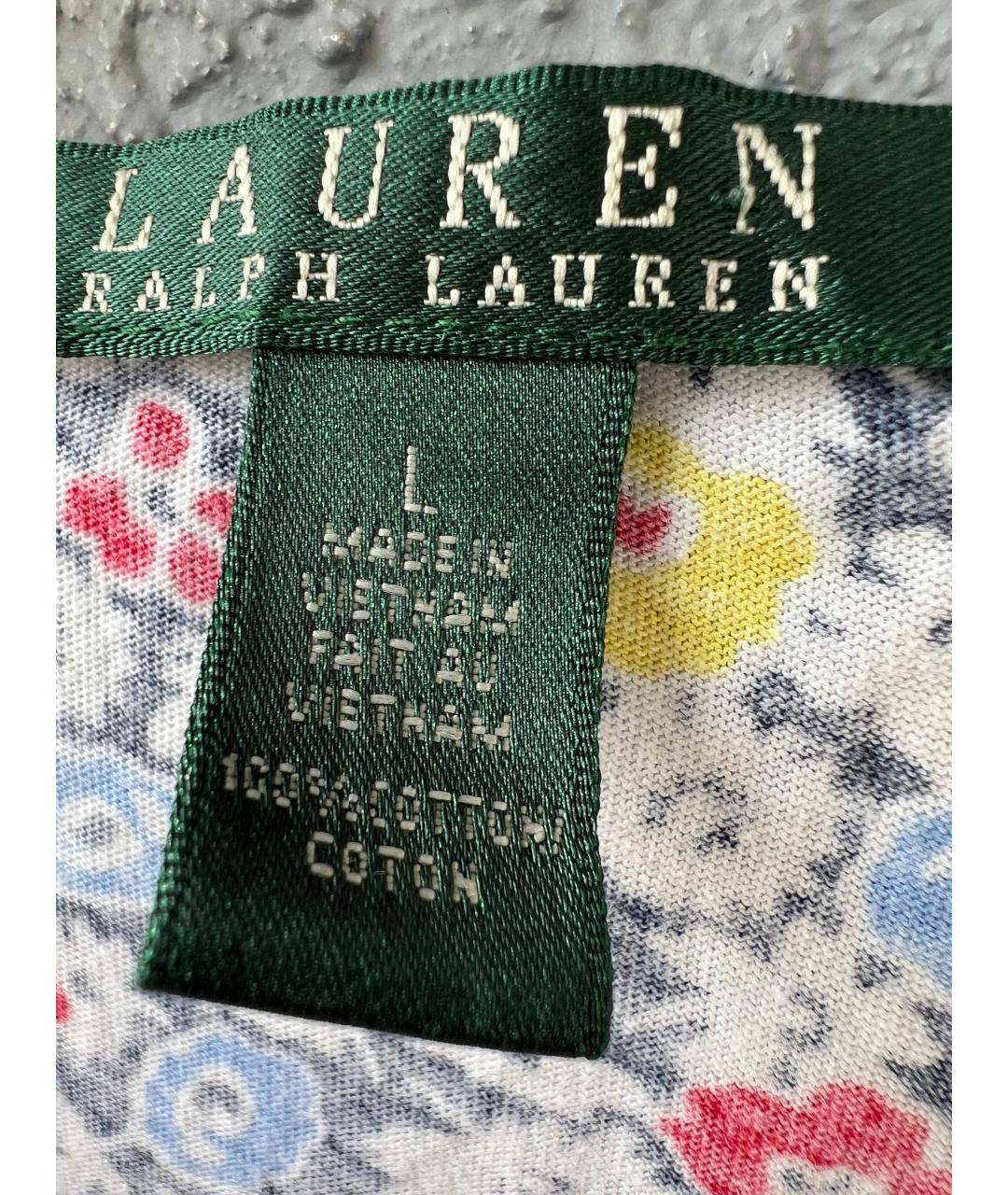 RALPH LAUREN Мульти хлопковая футболка, фото 3