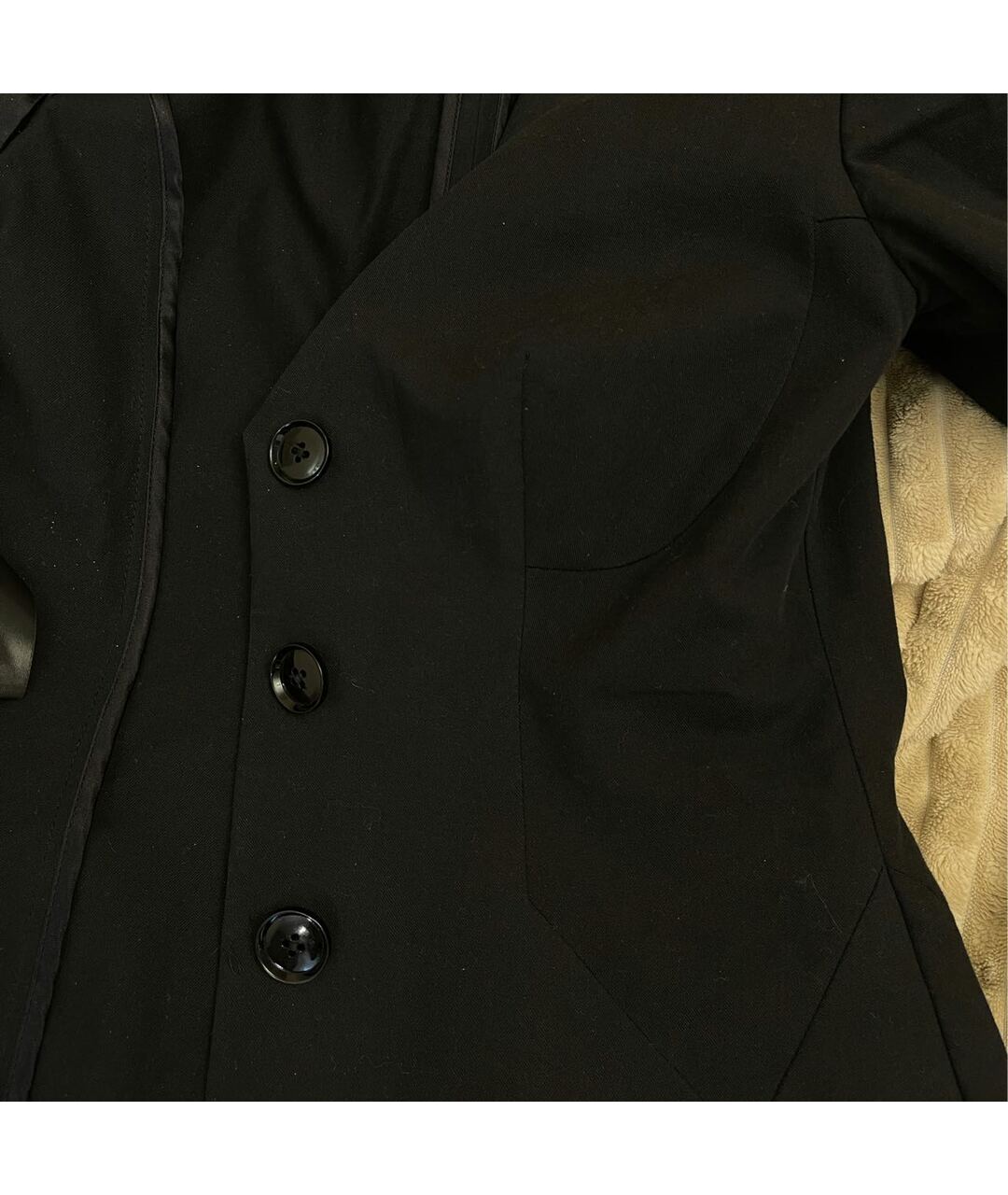 LA PERLA Черное полиэстеровое повседневное платье, фото 4
