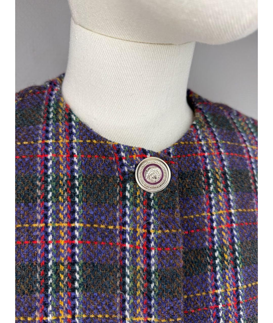 VERSUS VERSACE Мульти твидовый жакет/пиджак, фото 5