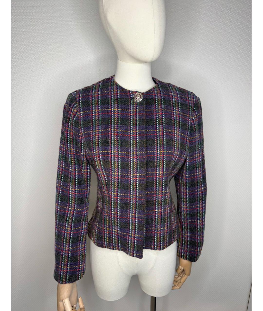 VERSUS VERSACE Мульти твидовый жакет/пиджак, фото 3