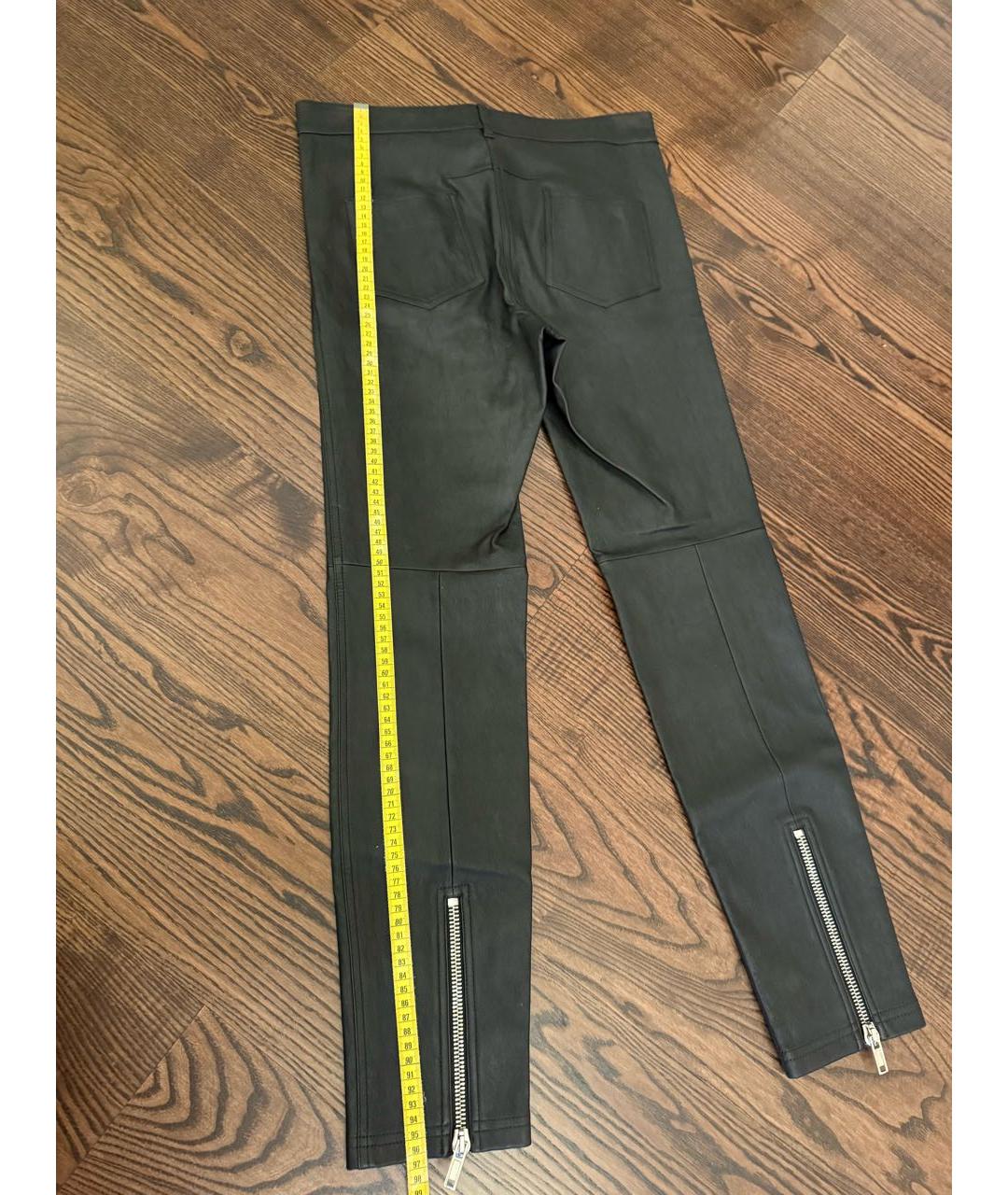 GIVENCHY Черные кожаные брюки узкие, фото 6