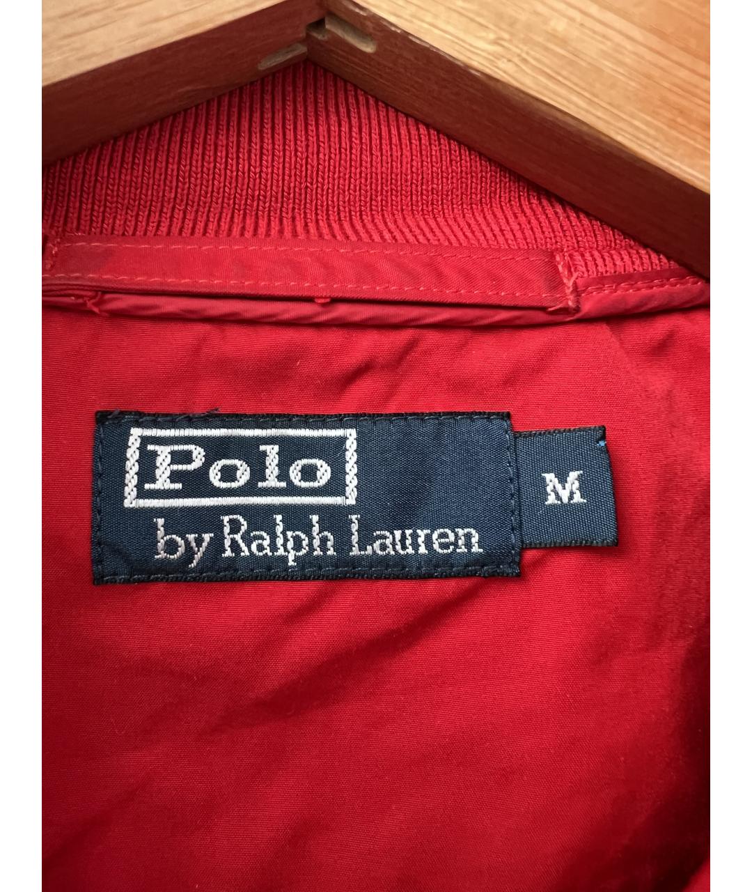 POLO RALPH LAUREN Красная полиэстеровая куртка, фото 2