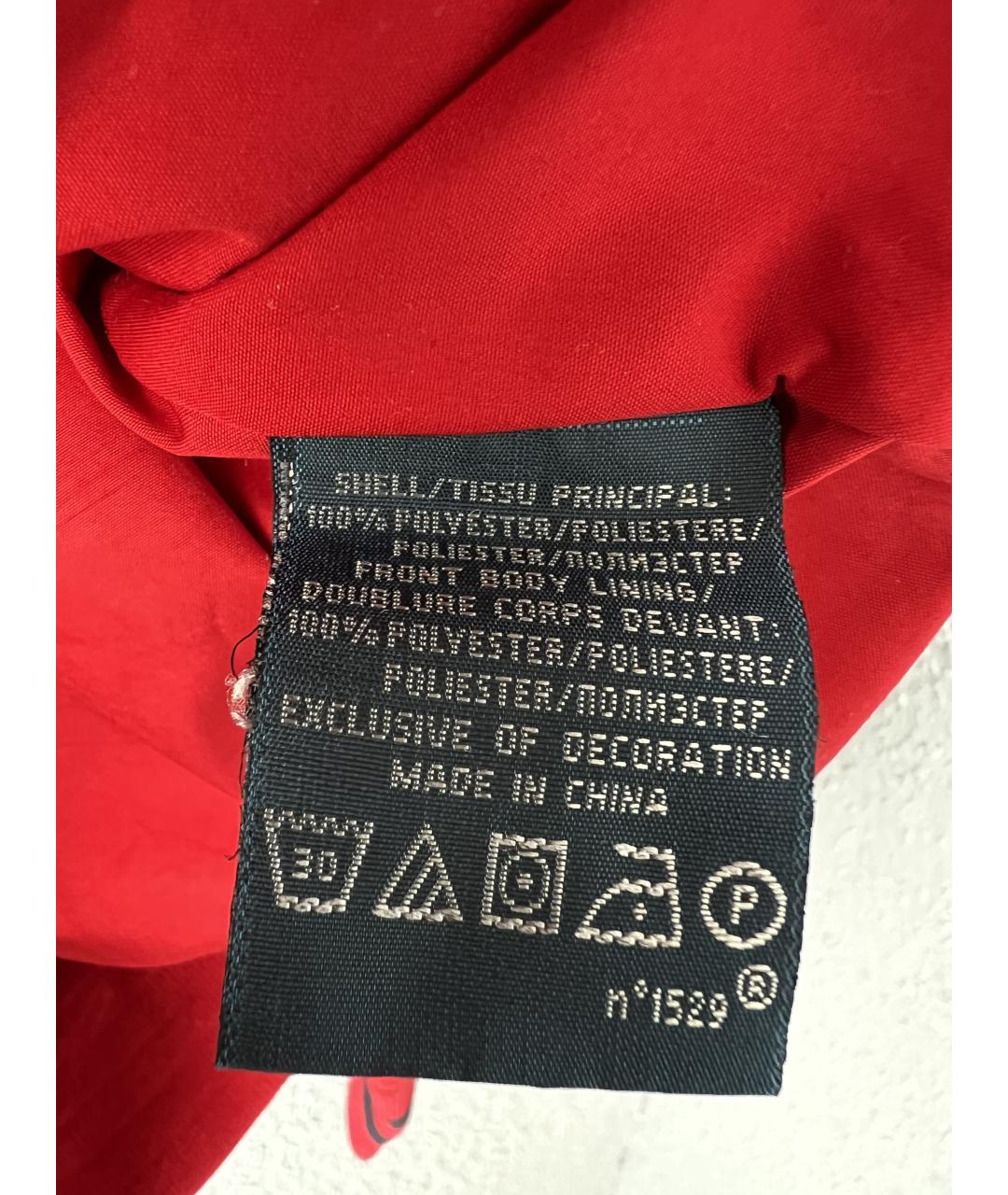 POLO RALPH LAUREN Красная полиэстеровая куртка, фото 4