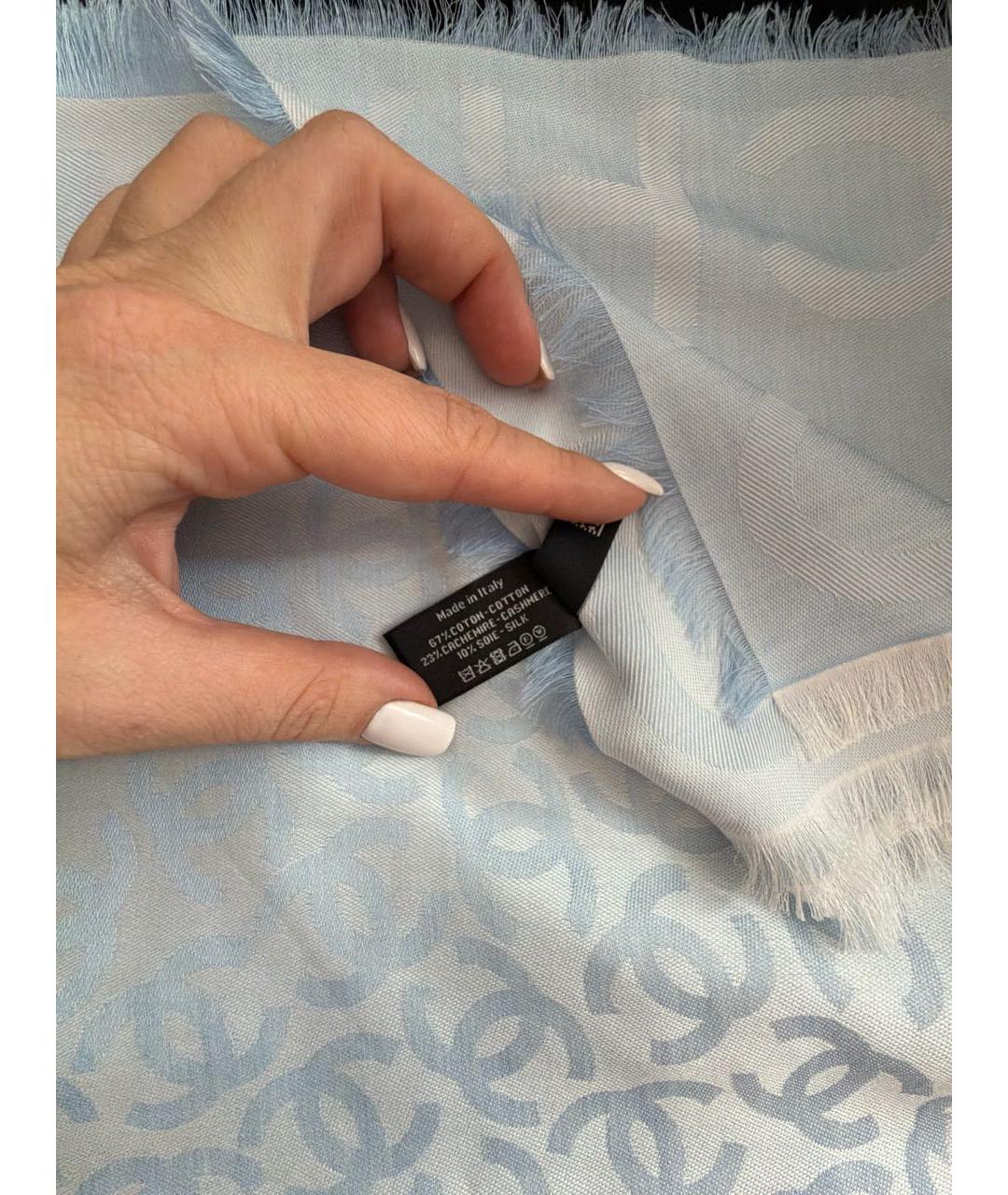 CHANEL Голубой платок, фото 2