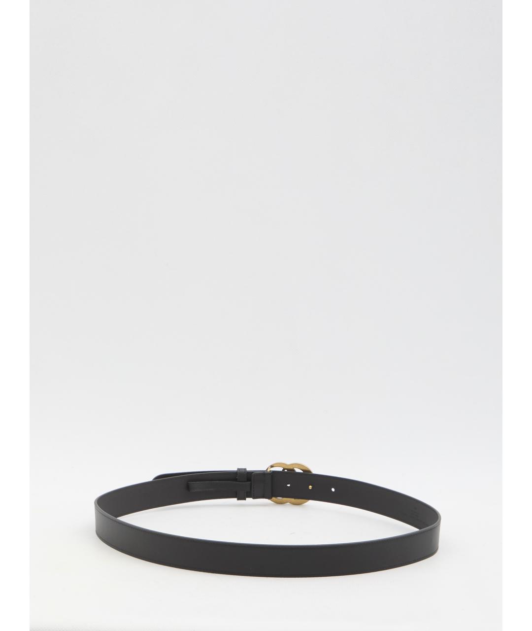 GUCCI Черный кожаный ремень, фото 2