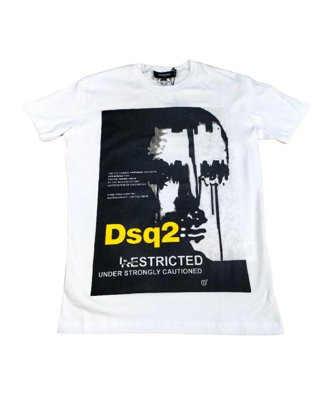 DSQUARED2 Белая хлопковая футболка, фото 1