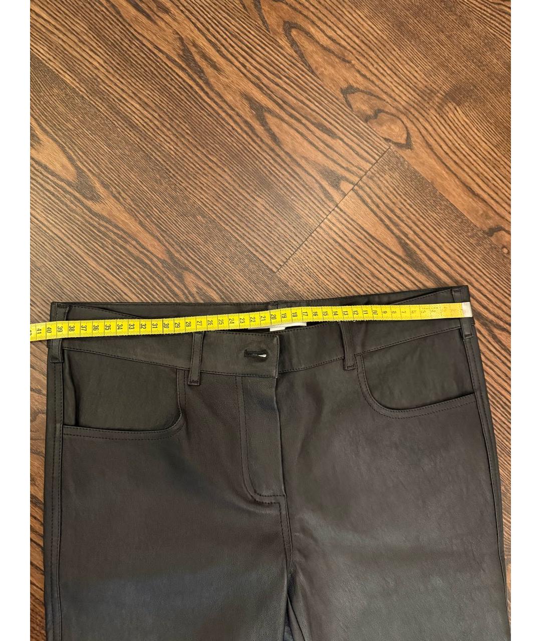 GIVENCHY Черные кожаные брюки узкие, фото 6