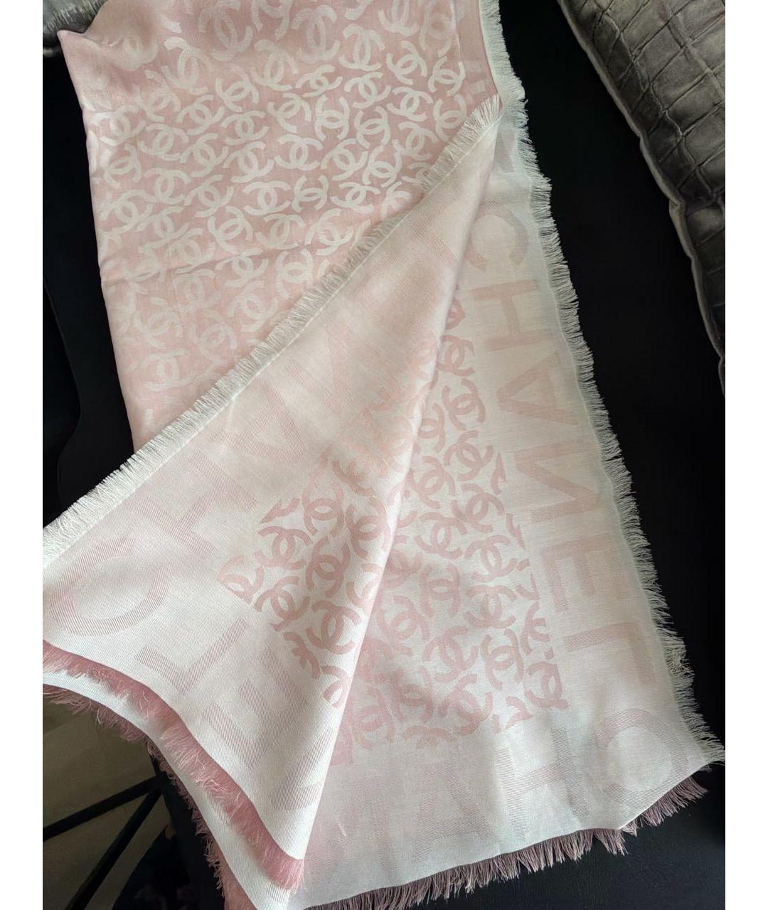 CHANEL Розовый платок, фото 3