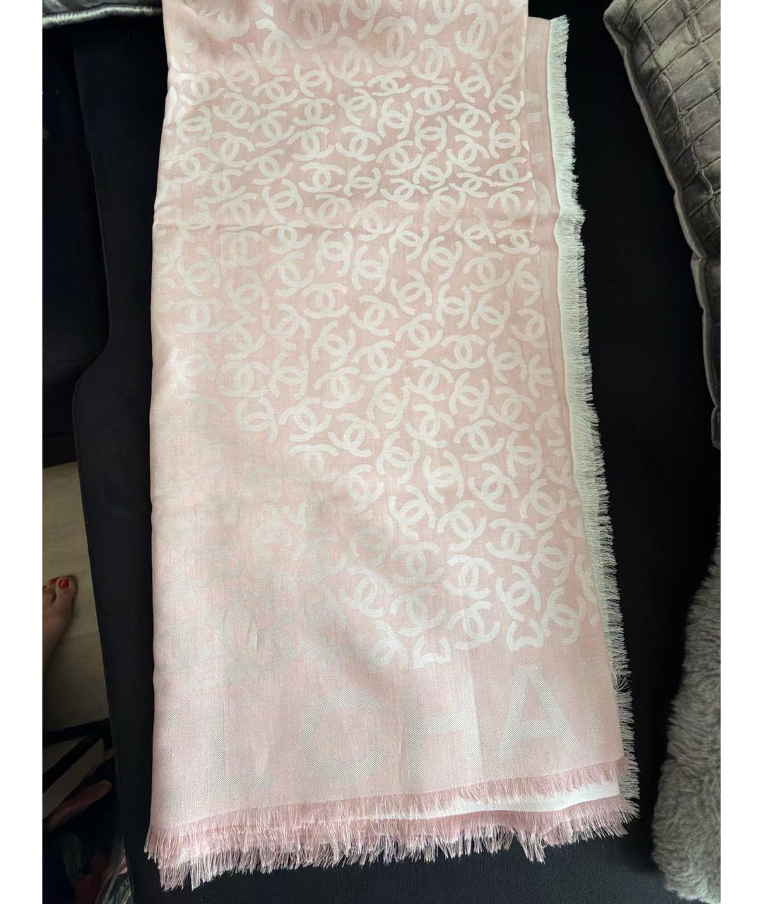 CHANEL Розовый платок, фото 2