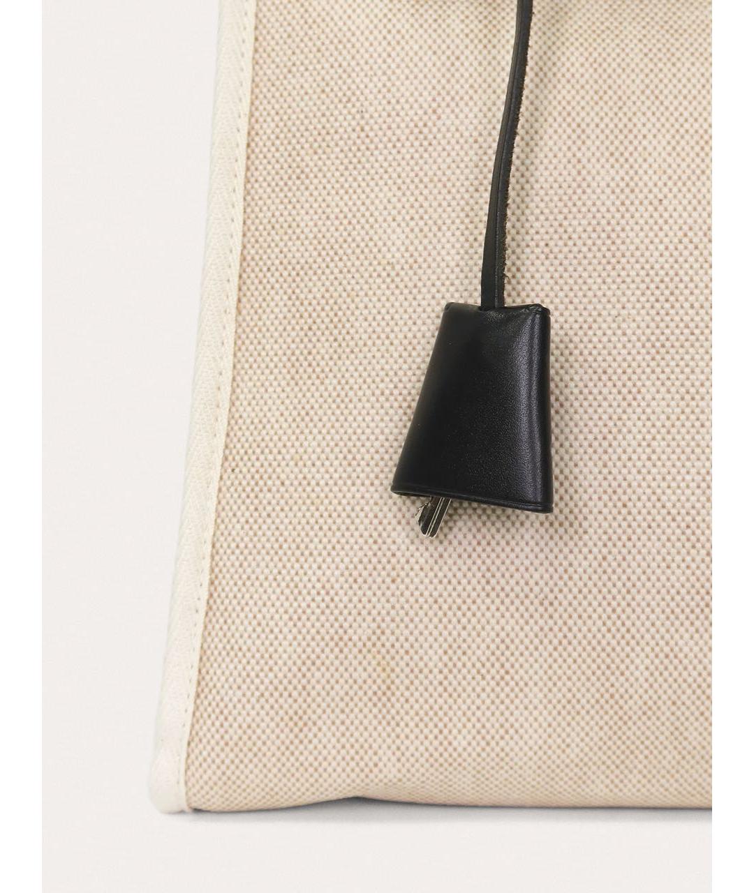 HERMES Черная кожаная сумка с короткими ручками, фото 6