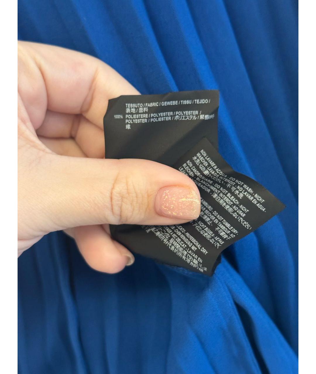 BALENCIAGA Синяя полиэстеровая блузы, фото 6