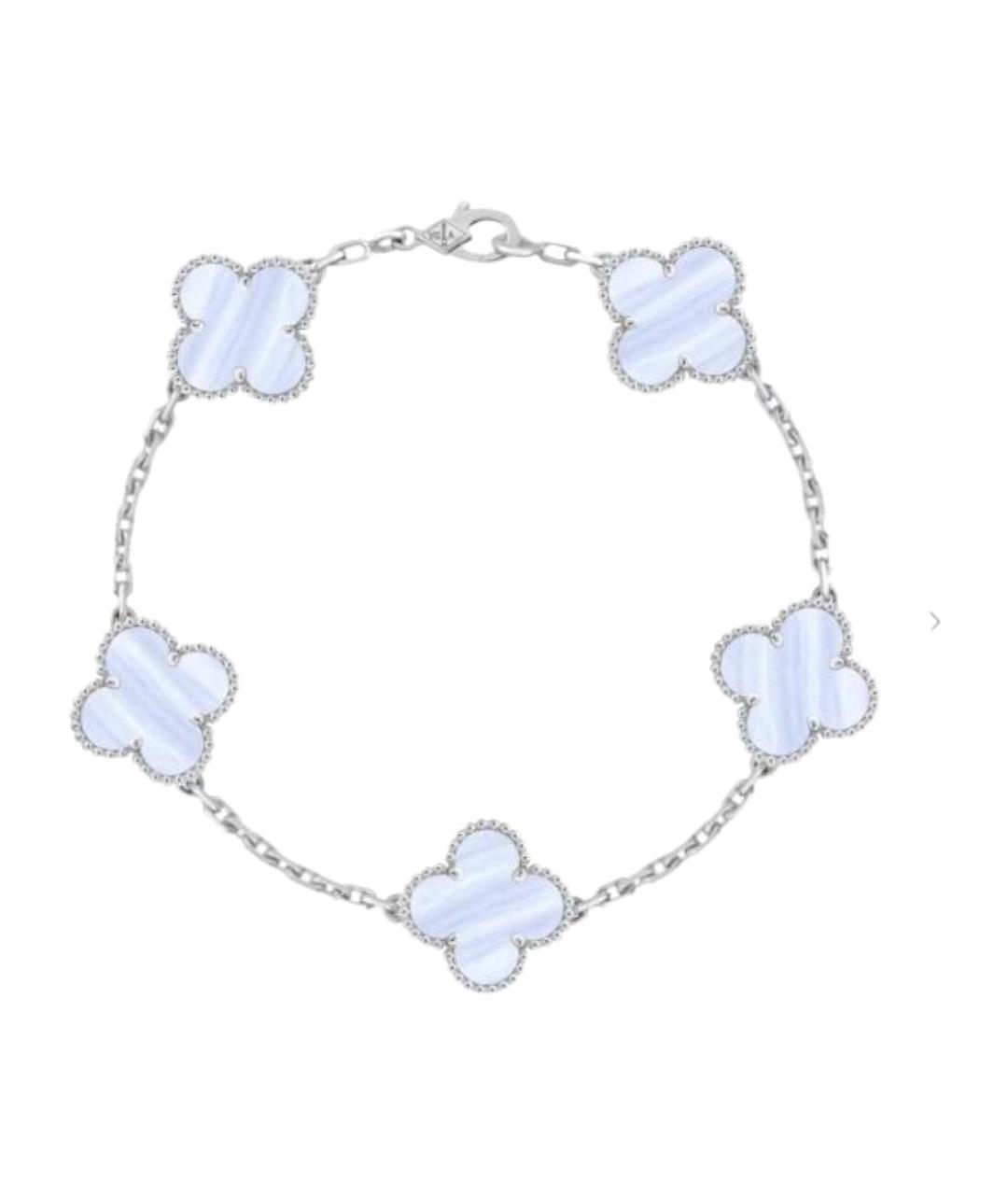 VAN CLEEF & ARPELS Голубой браслет из белого золота, фото 1