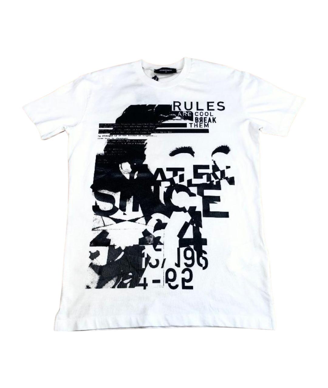 DSQUARED2 Белая хлопковая футболка, фото 1