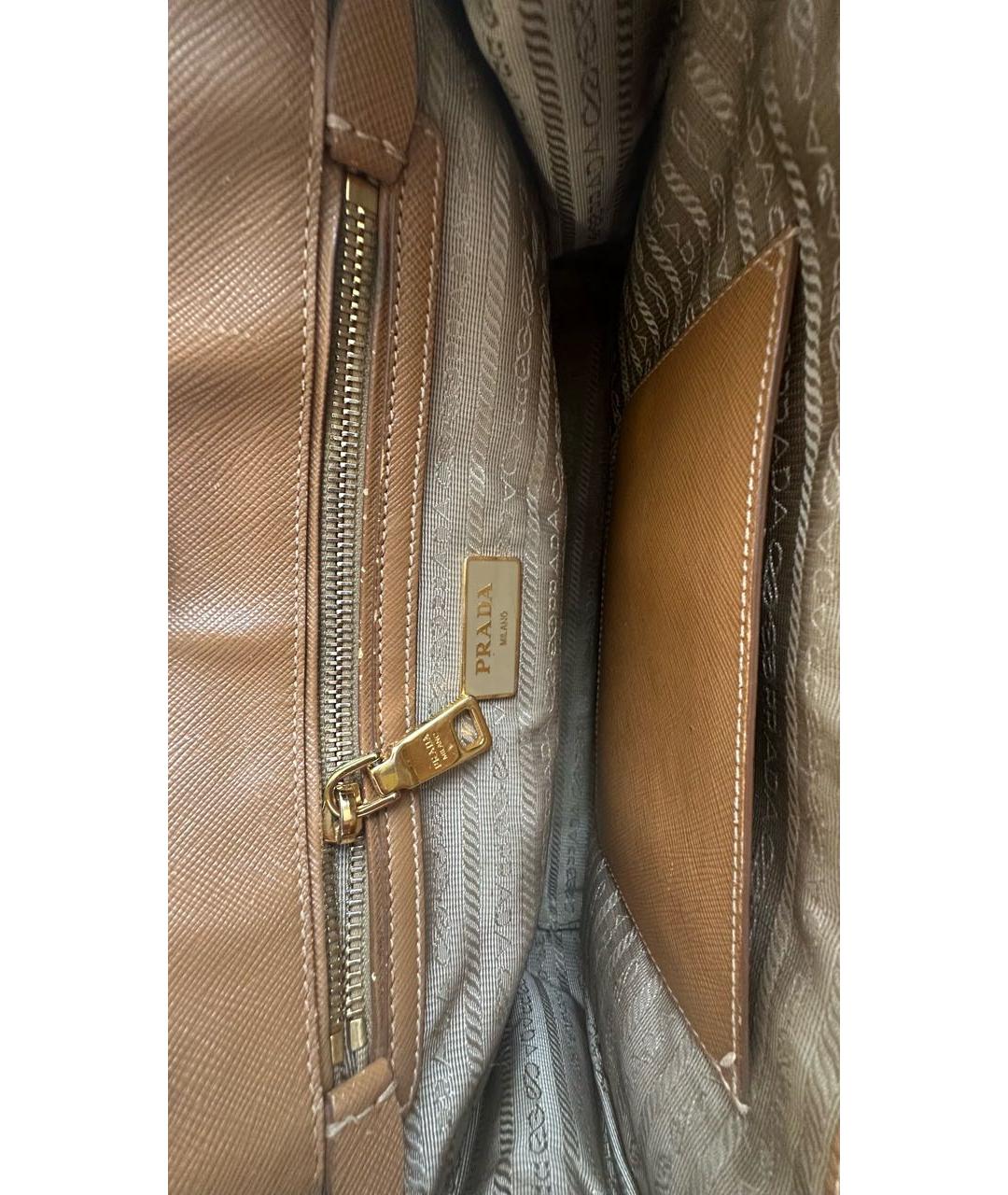 PRADA Коричневая кожаная сумка через плечо, фото 2