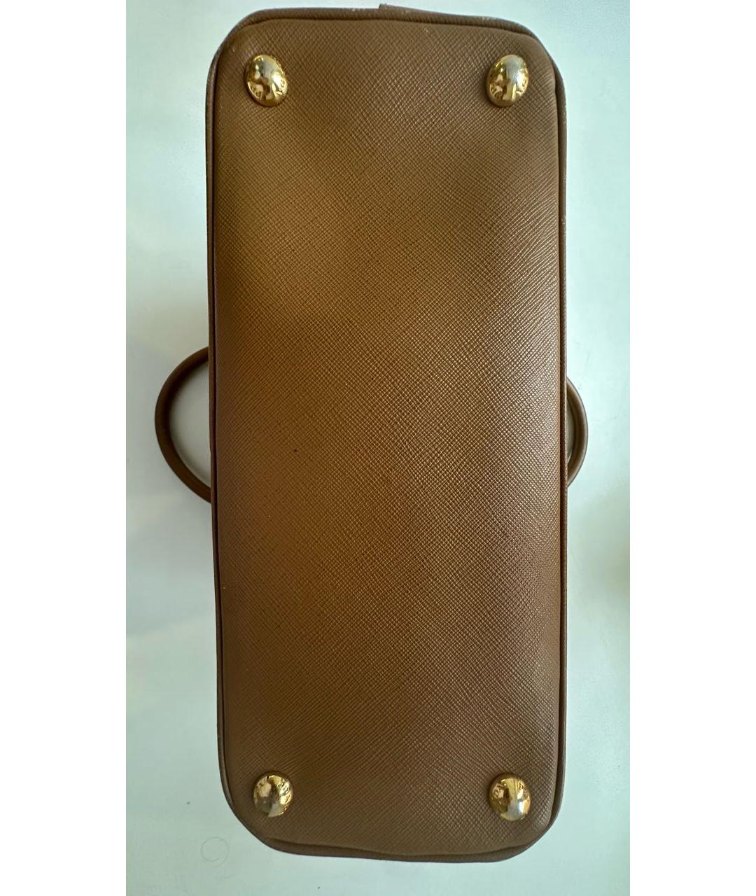 PRADA Коричневая кожаная сумка через плечо, фото 5