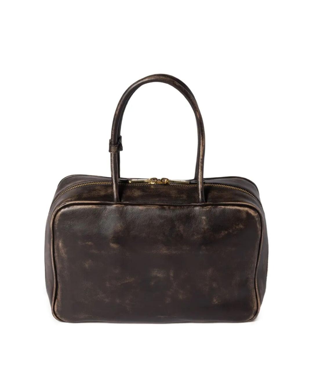 MIU MIU Коричневая кожаная сумка тоут, фото 2