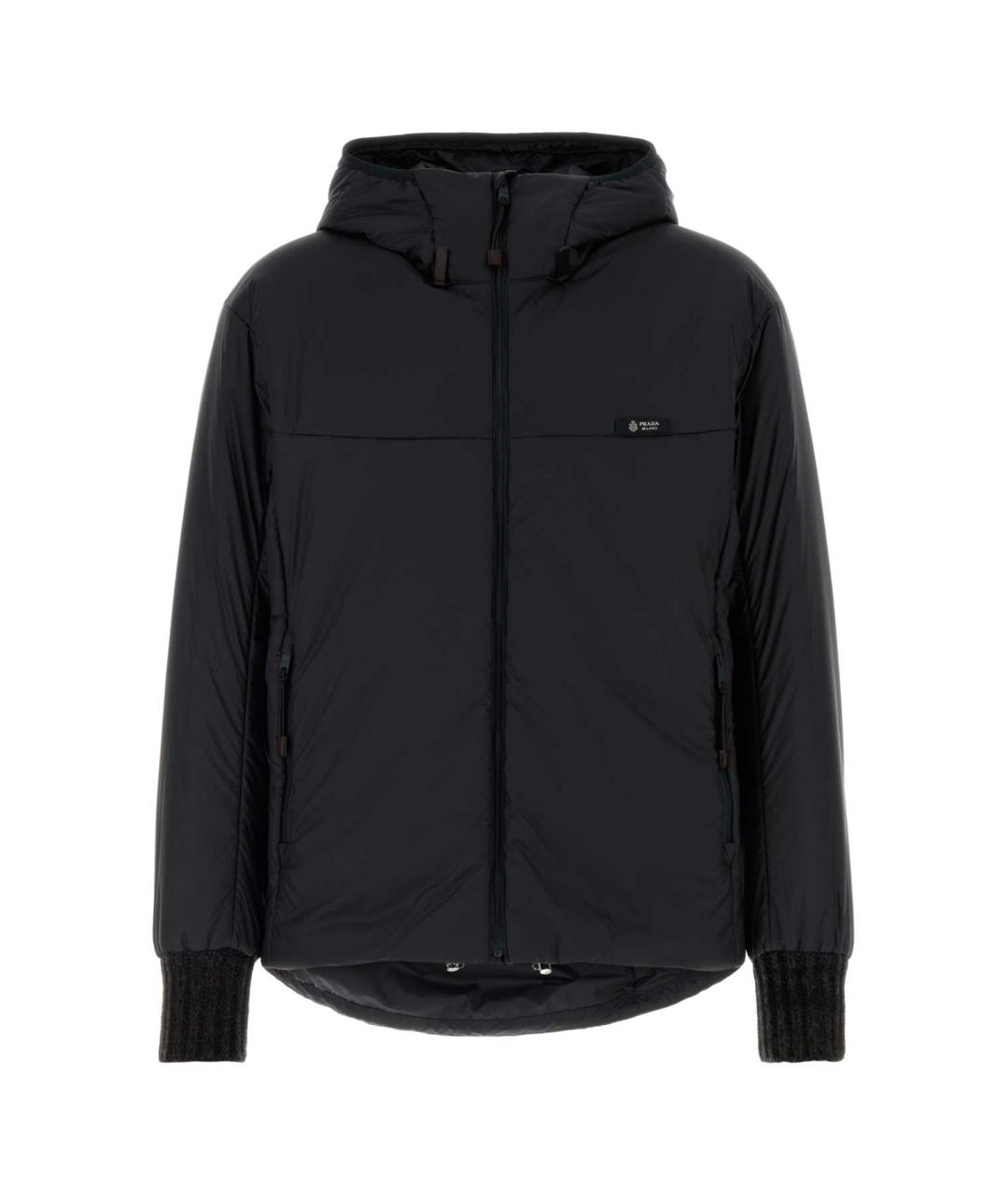 PRADA Серая полиэстеровая куртка, фото 1