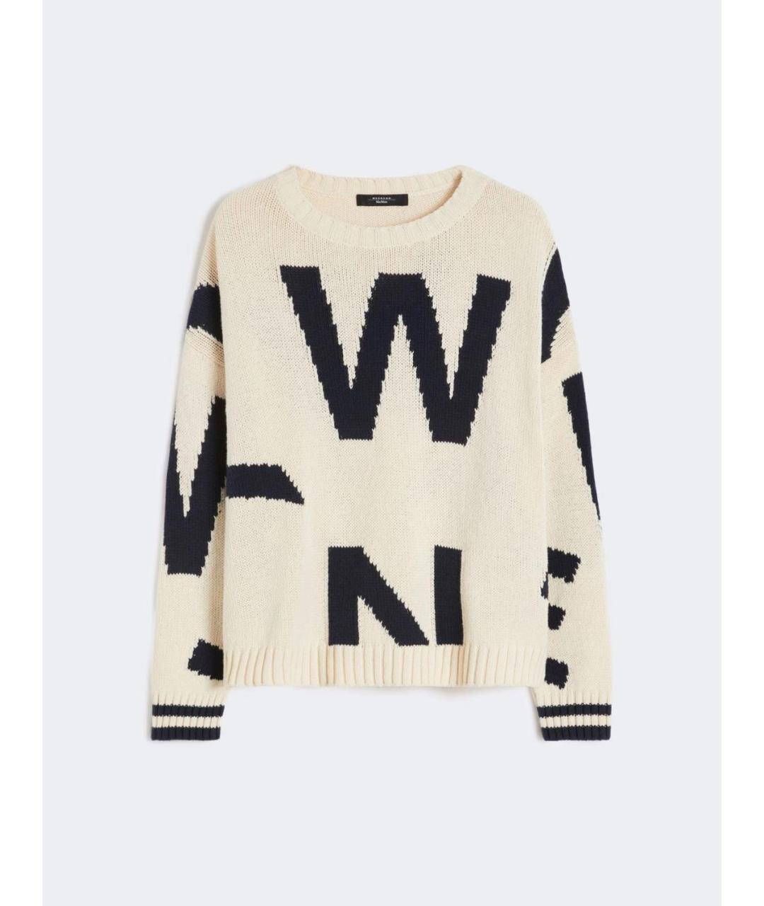 WEEKEND MAX MARA Синий хлопковый джемпер / свитер, фото 6