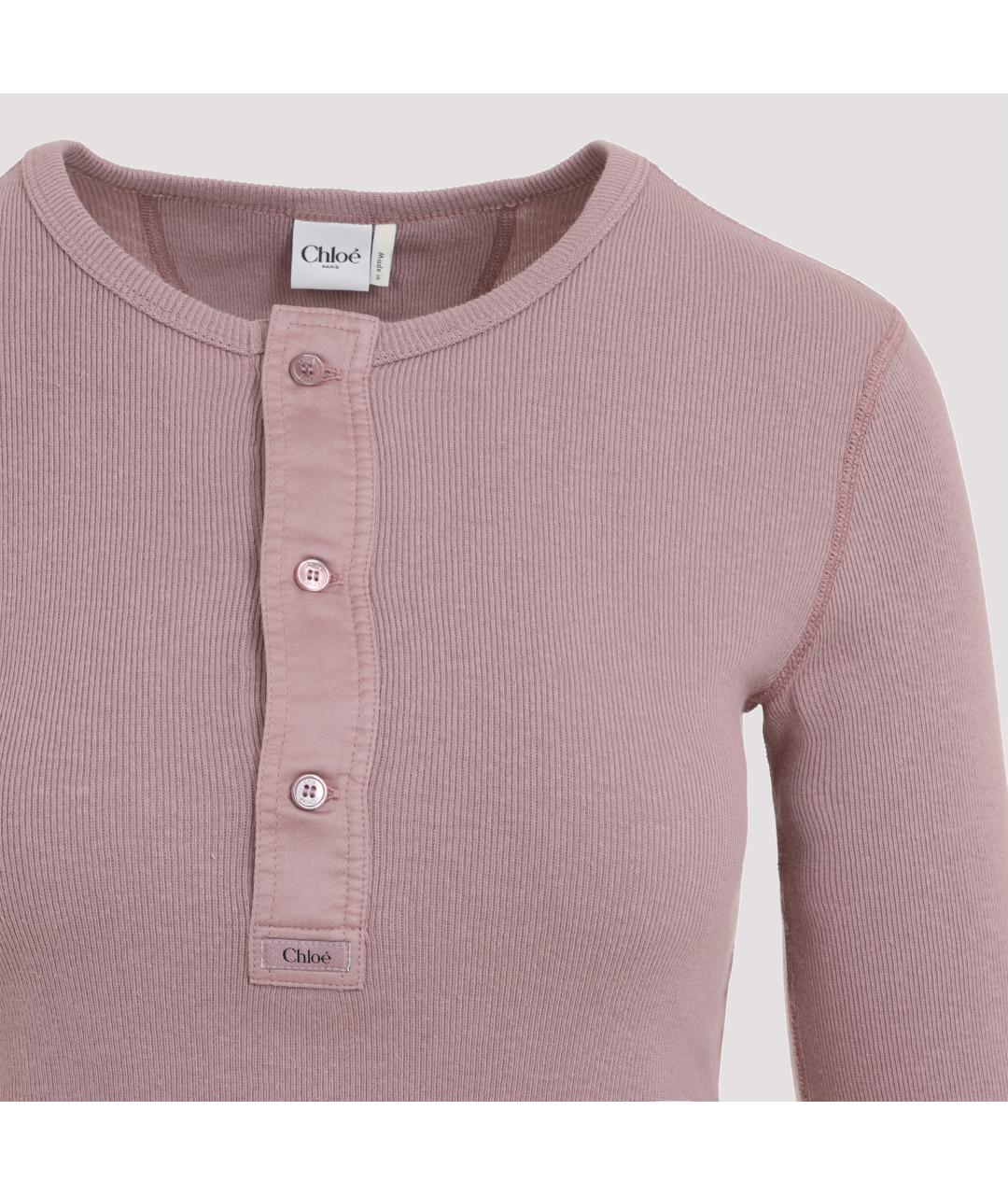 CHLOE Фуксия хлопковый джемпер / свитер, фото 3