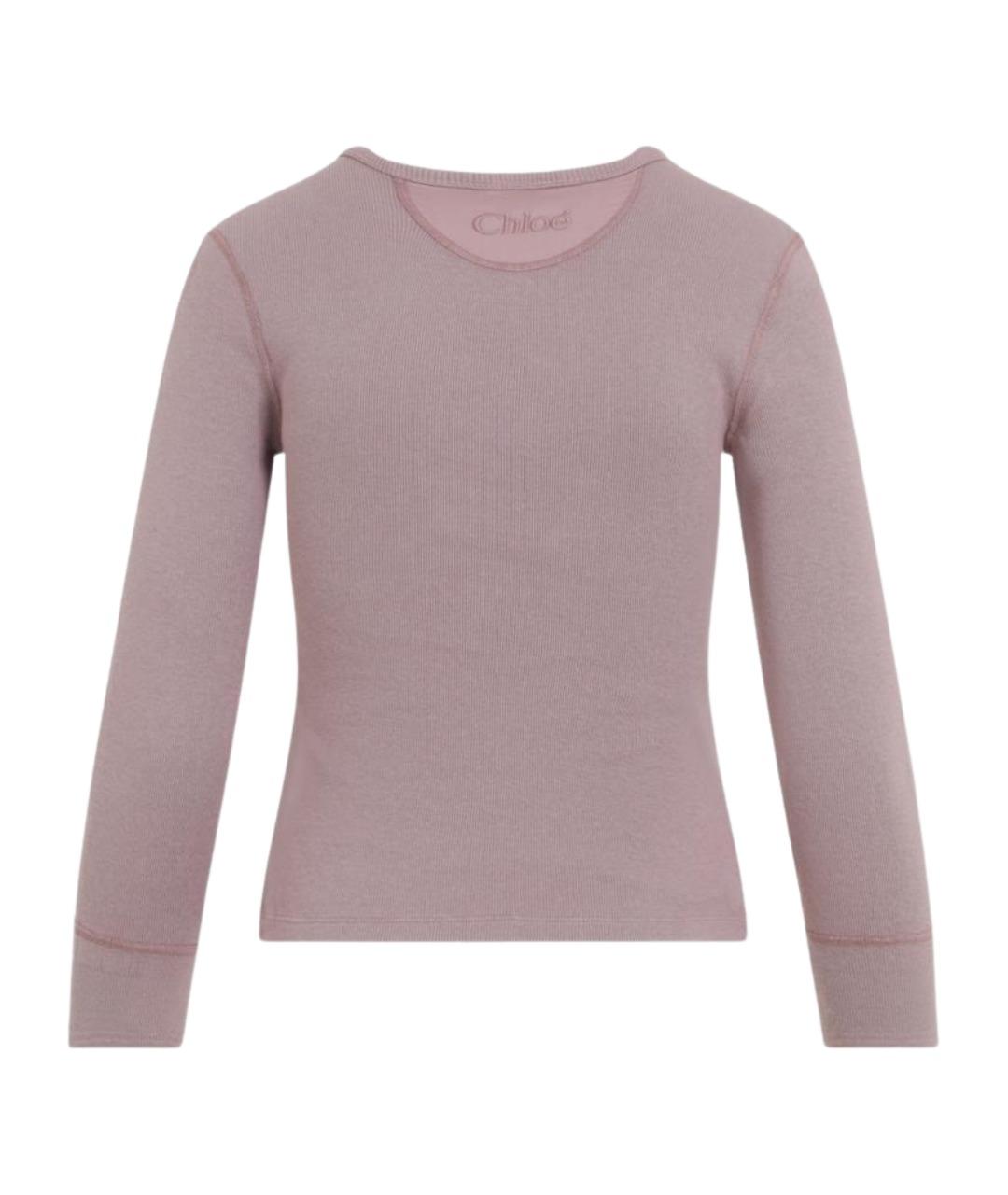 CHLOE Фуксия хлопковый джемпер / свитер, фото 2