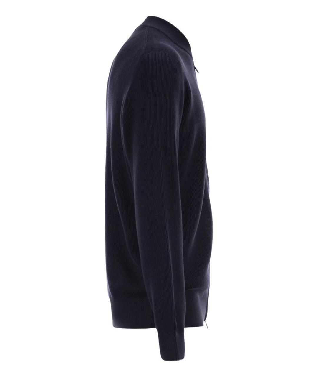 BRUNELLO CUCINELLI Синий хлопковый кардиган, фото 3