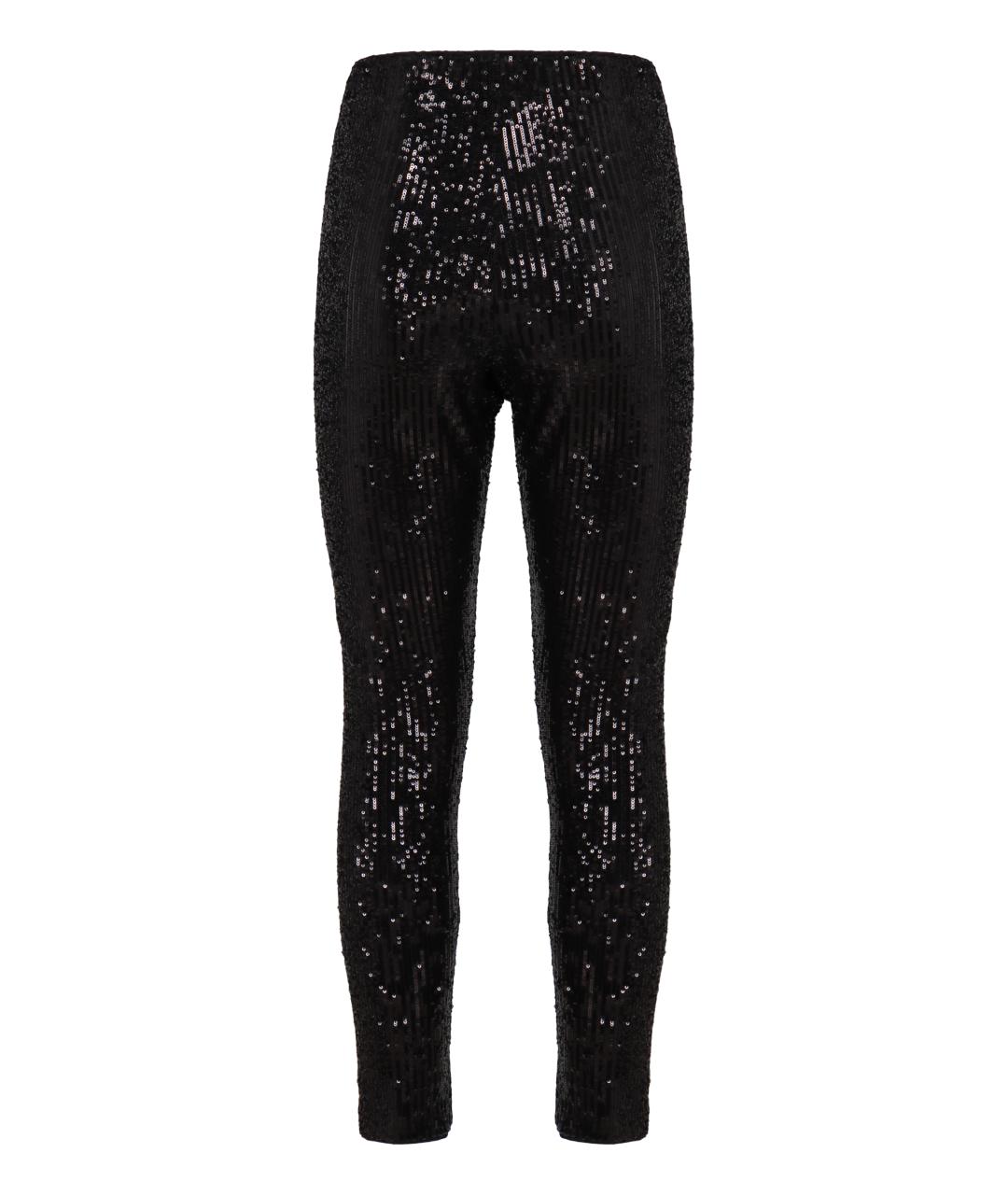 WEEKEND MAX MARA Черные полиэстеровые леггинсы и велосипедки, фото 2