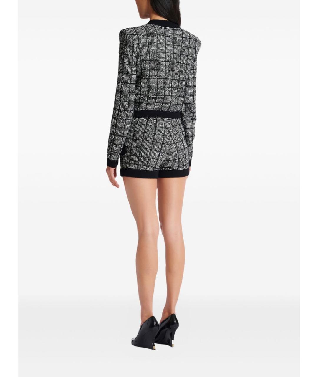 BALMAIN Черный полиэстеровый кардиган, фото 4