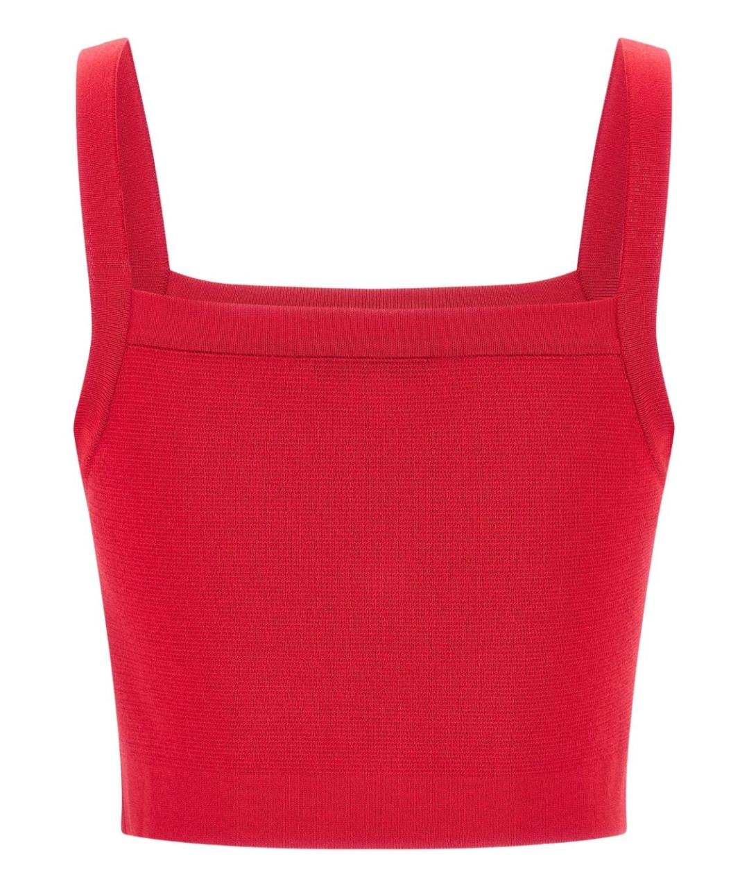 BALMAIN Красная полиэстеровая майка, фото 3