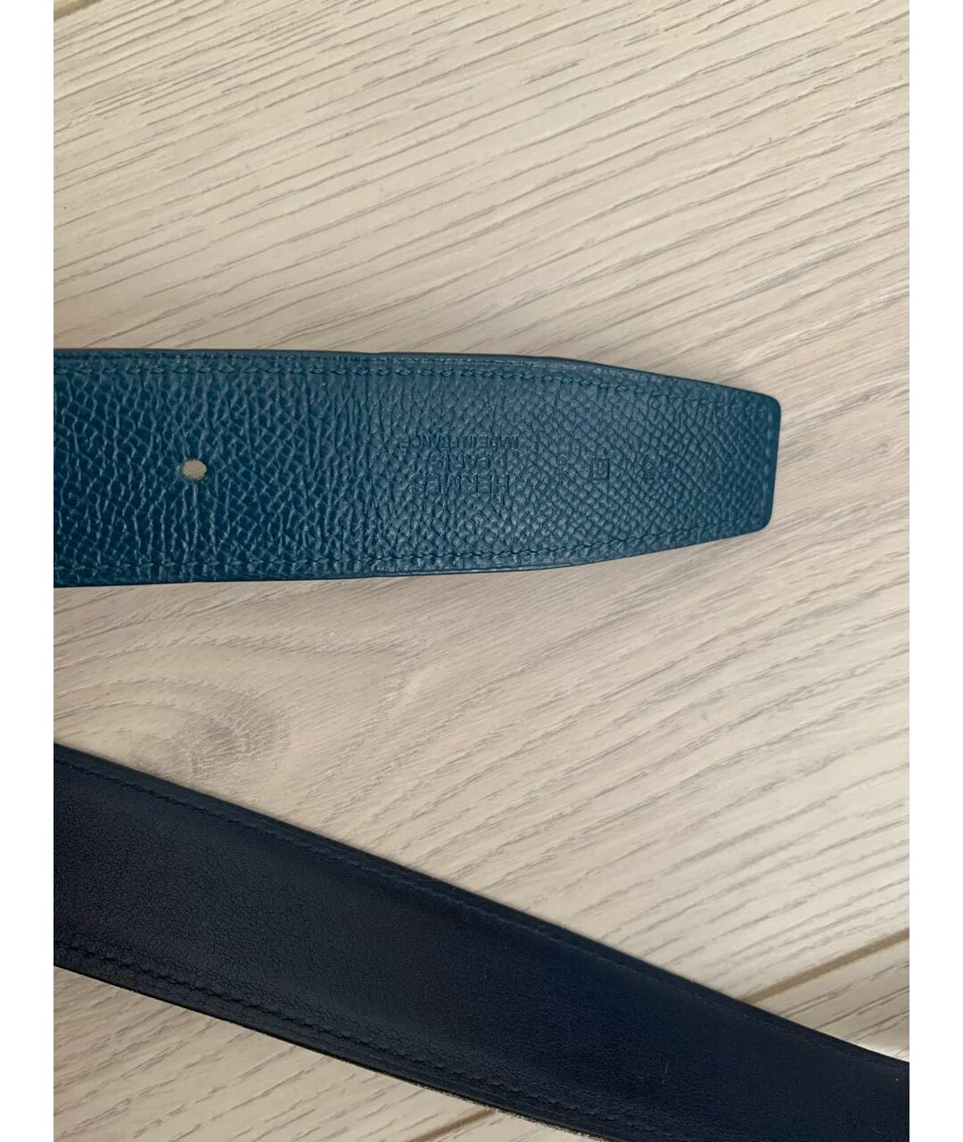 HERMES PRE-OWNED Синий кожаный ремень, фото 6