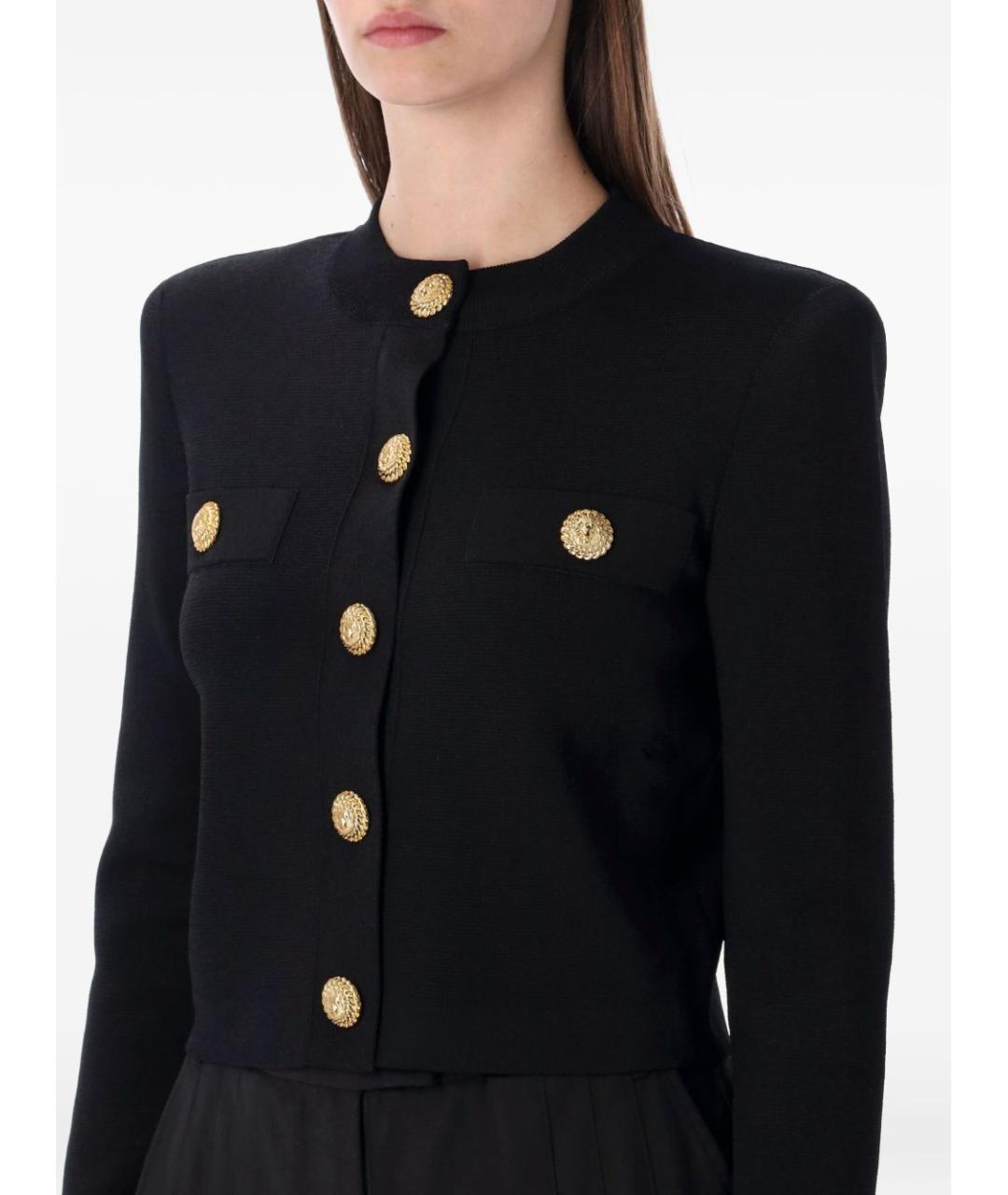BALMAIN Черный кардиган, фото 3