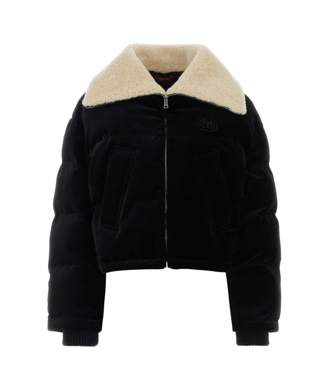 GUCCI Черный полиэстеровый пуховик, фото 1