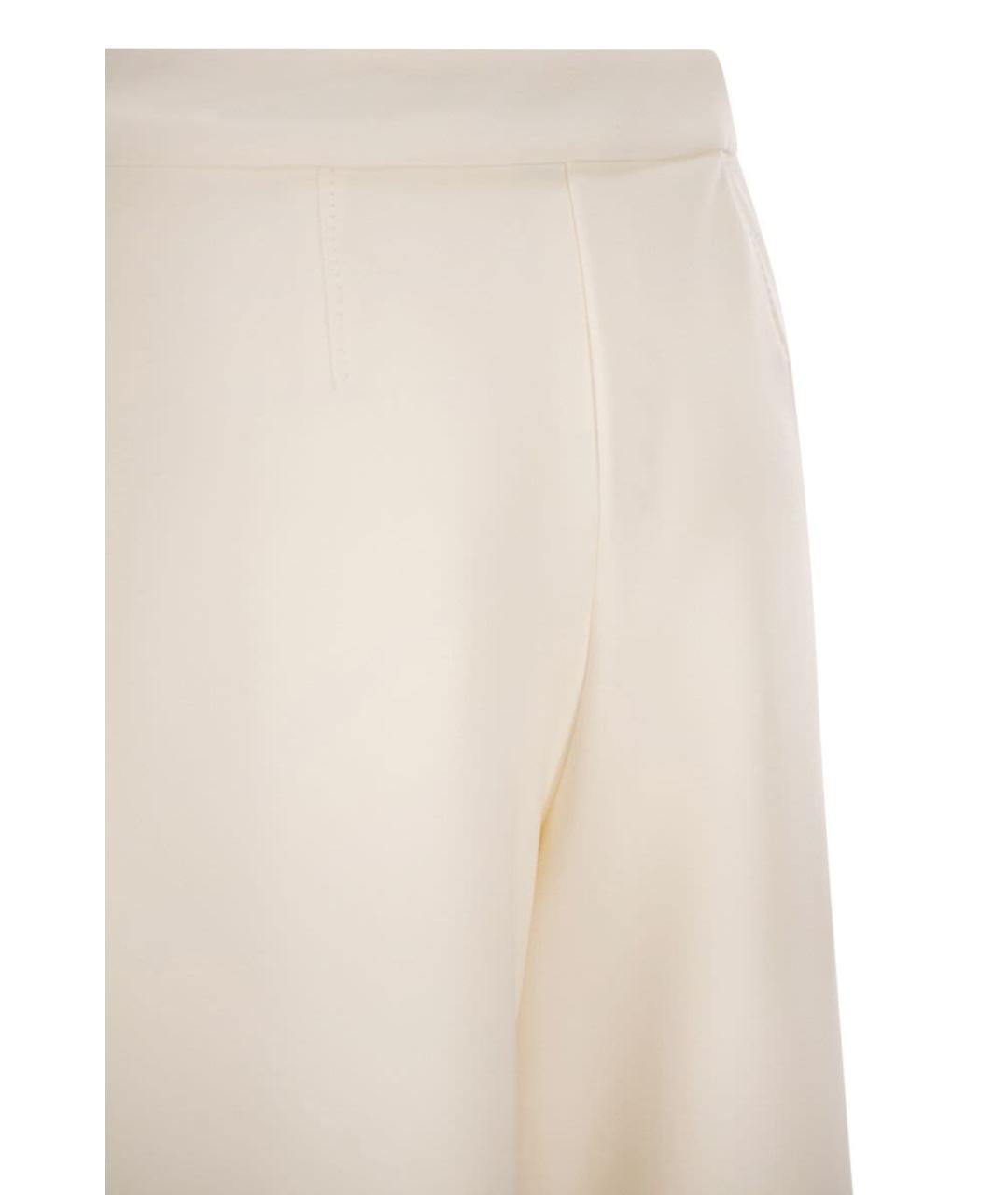 MAX MARA Бежевые полиамидовые прямые брюки, фото 4