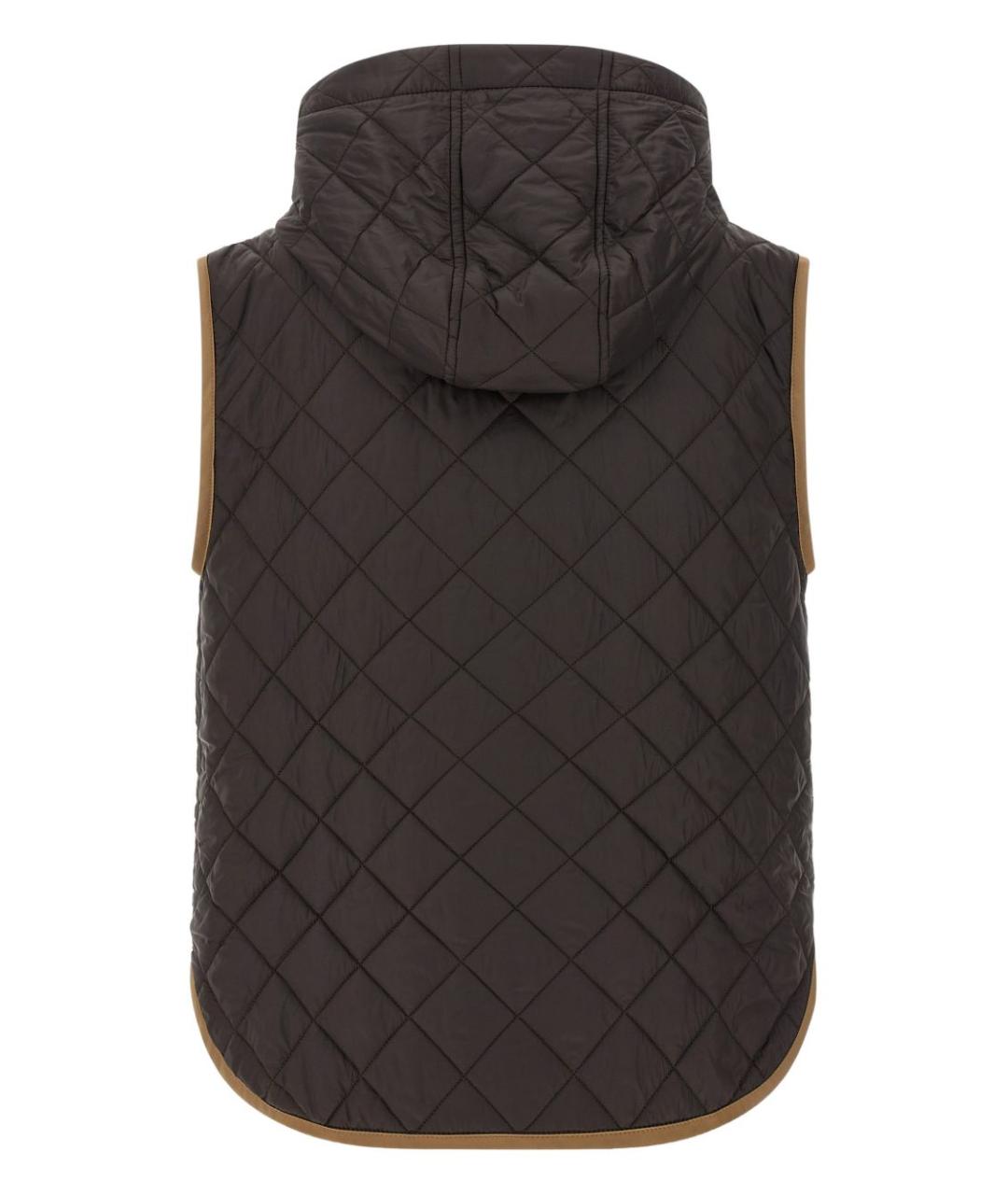 BRUNELLO CUCINELLI Коричневый полиамидовый жилет, фото 3