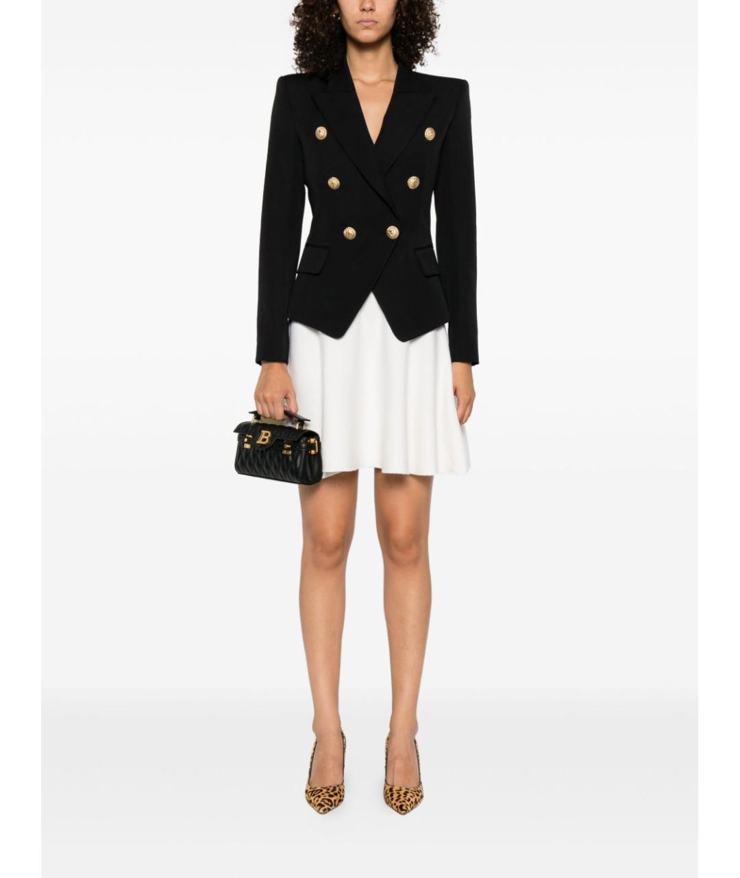 BALMAIN Черный шерстяной жакет/пиджак, фото 5