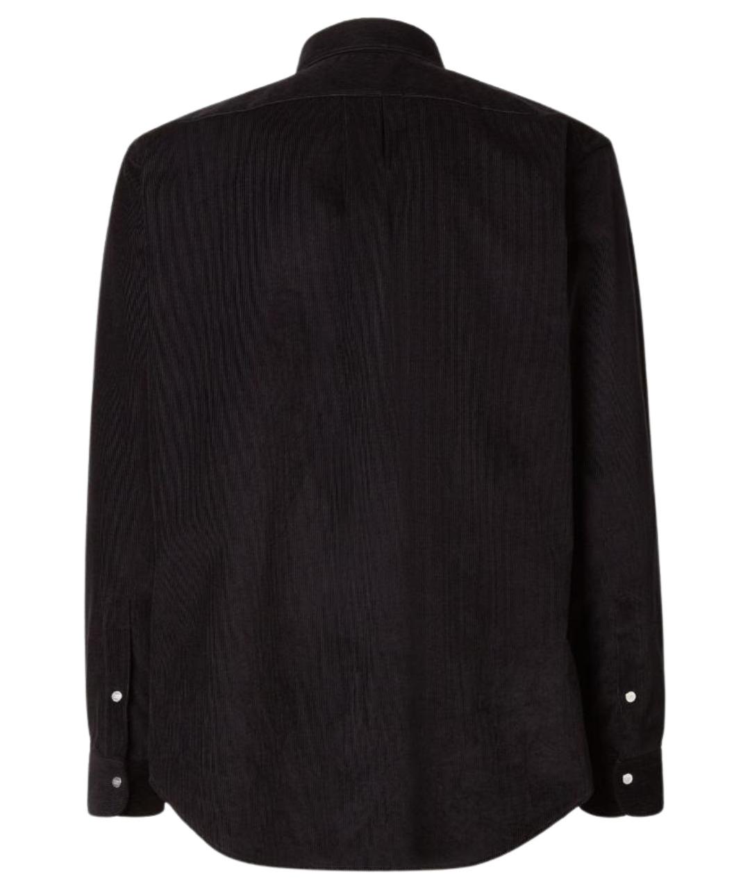 FENDI Черная хлопковая кэжуал рубашка, фото 2