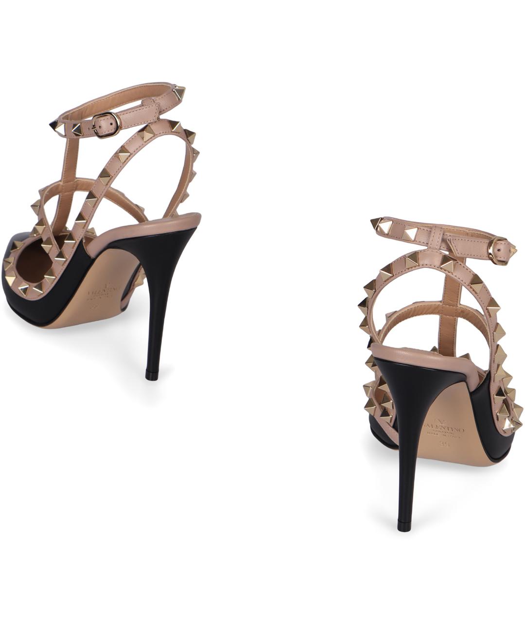 VALENTINO Черные кожаные туфли, фото 4