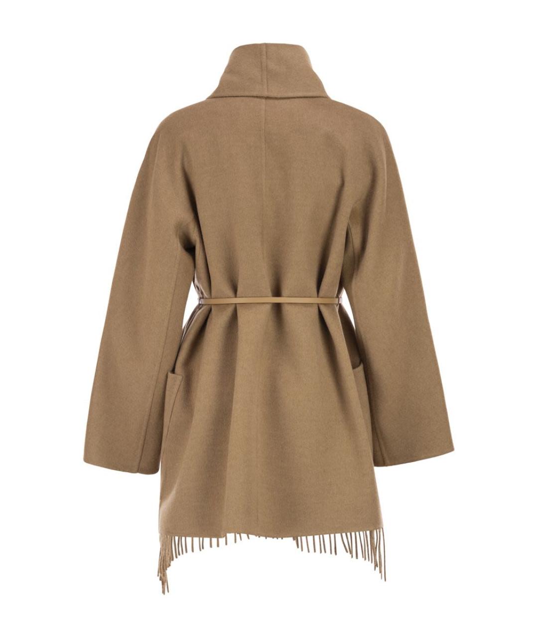 MAX MARA Бежевое шерстяное пальто, фото 2