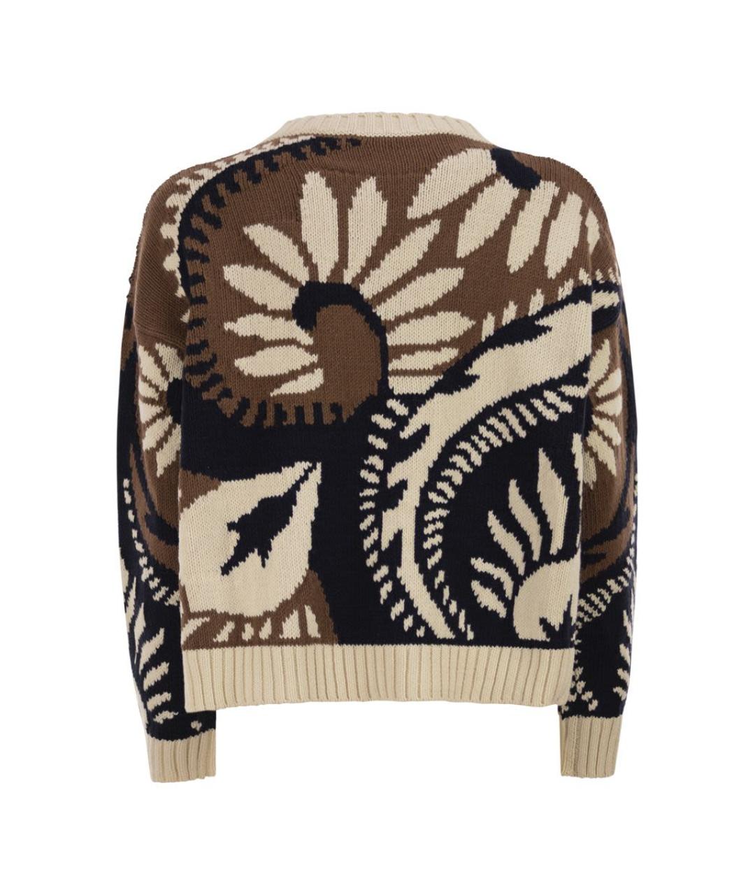 WEEKEND MAX MARA Коричневый хлопковый джемпер / свитер, фото 2