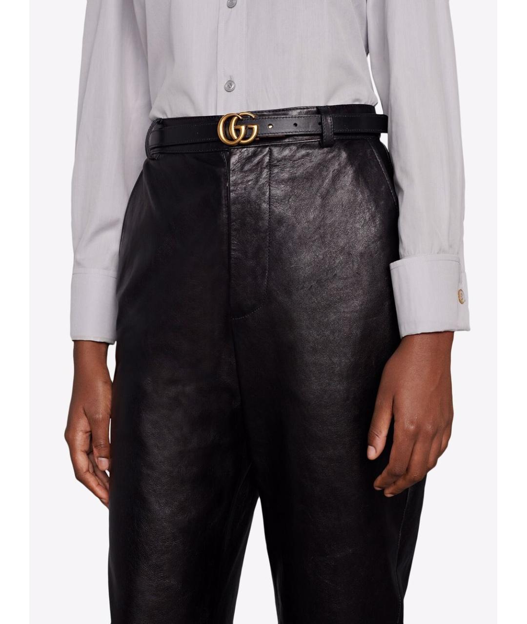 GUCCI Бежевый кожаный ремень, фото 3