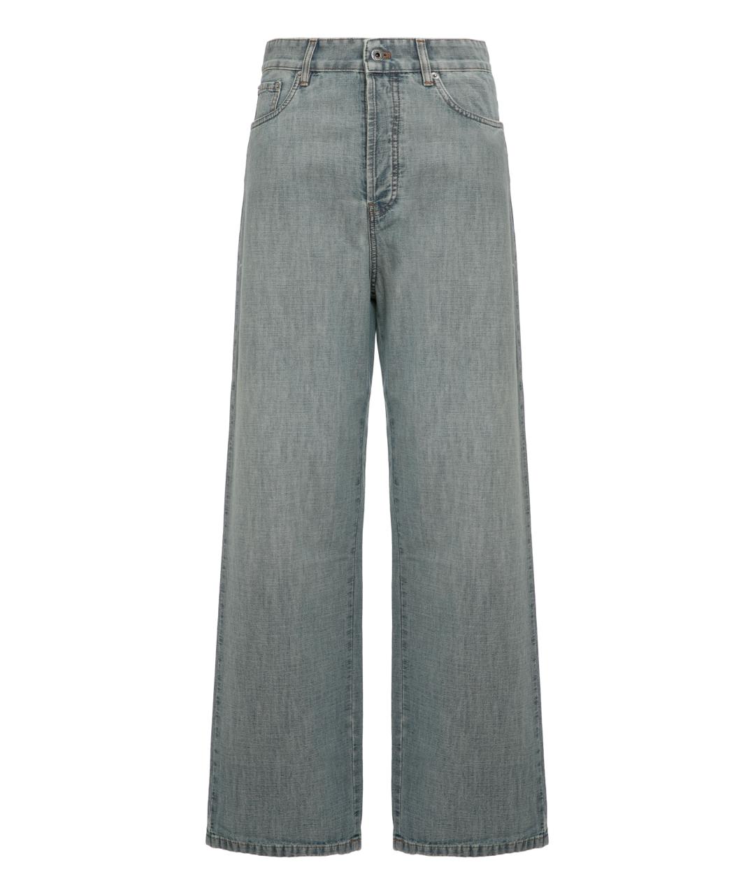 MIU MIU Мульти хлопковые прямые джинсы, фото 1