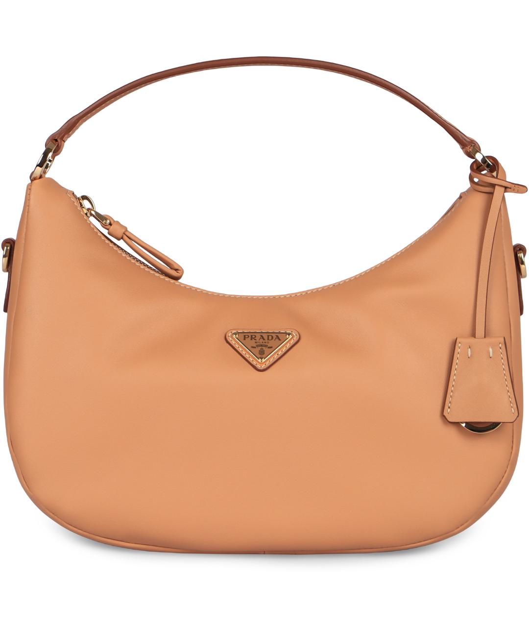 PRADA Бежевая кожаная сумка через плечо, фото 2