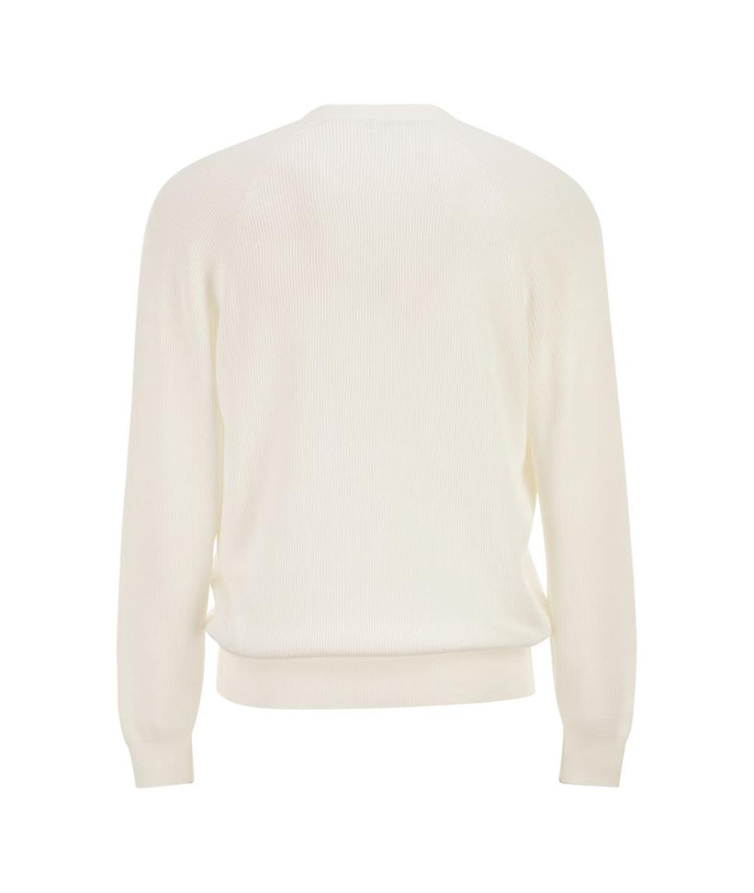 BRUNELLO CUCINELLI Белый хлопковый кардиган, фото 2