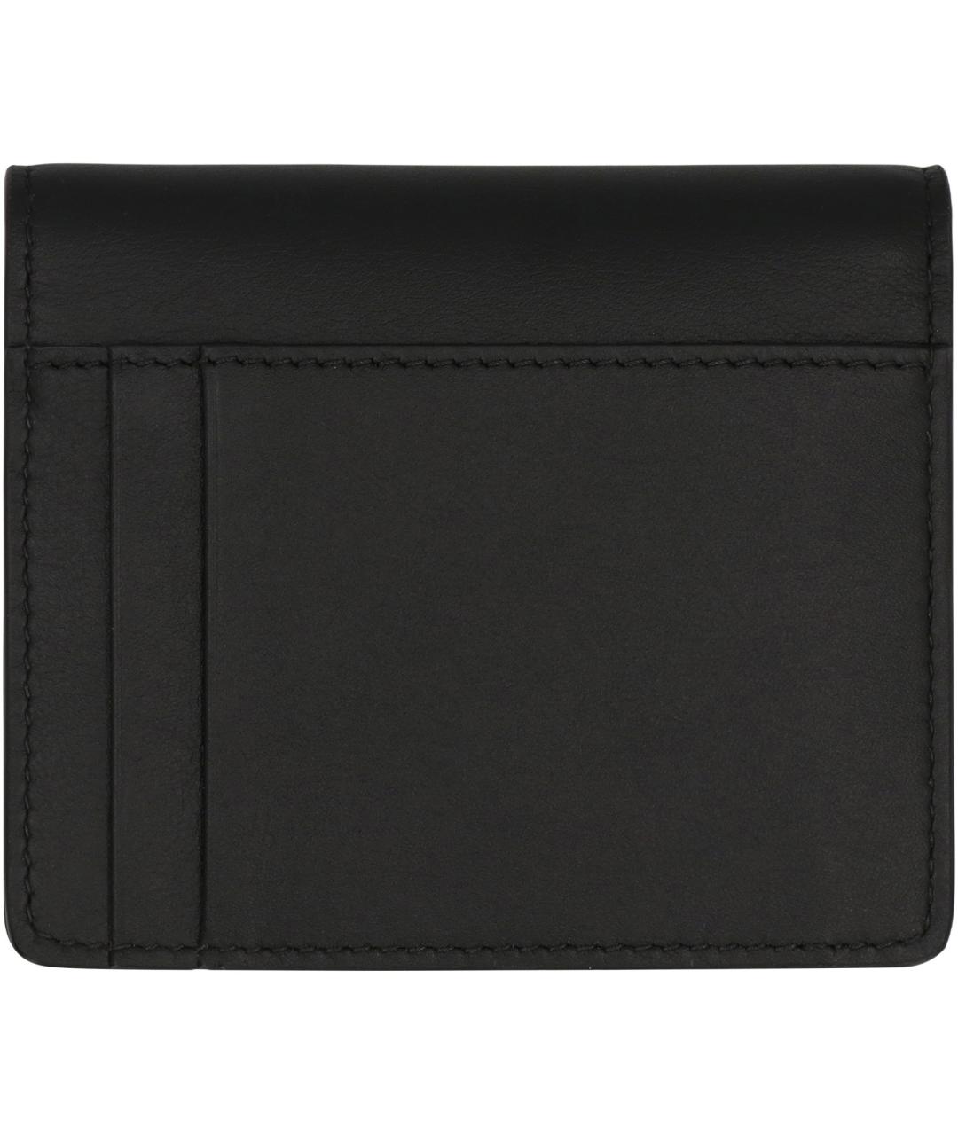 DOLCE&GABBANA Черный кожаный кошелек, фото 3