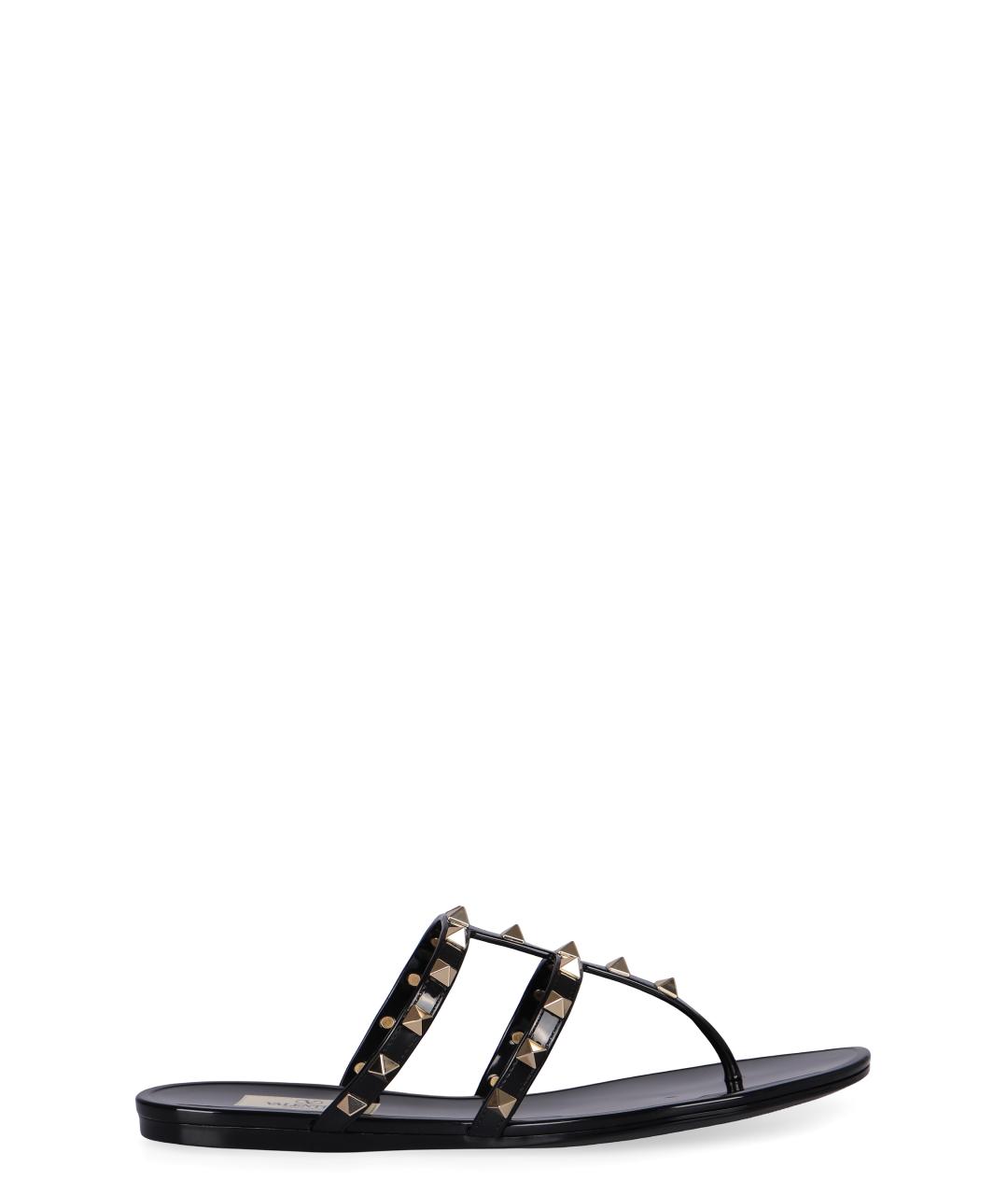 VALENTINO Черные шлепанцы, фото 1