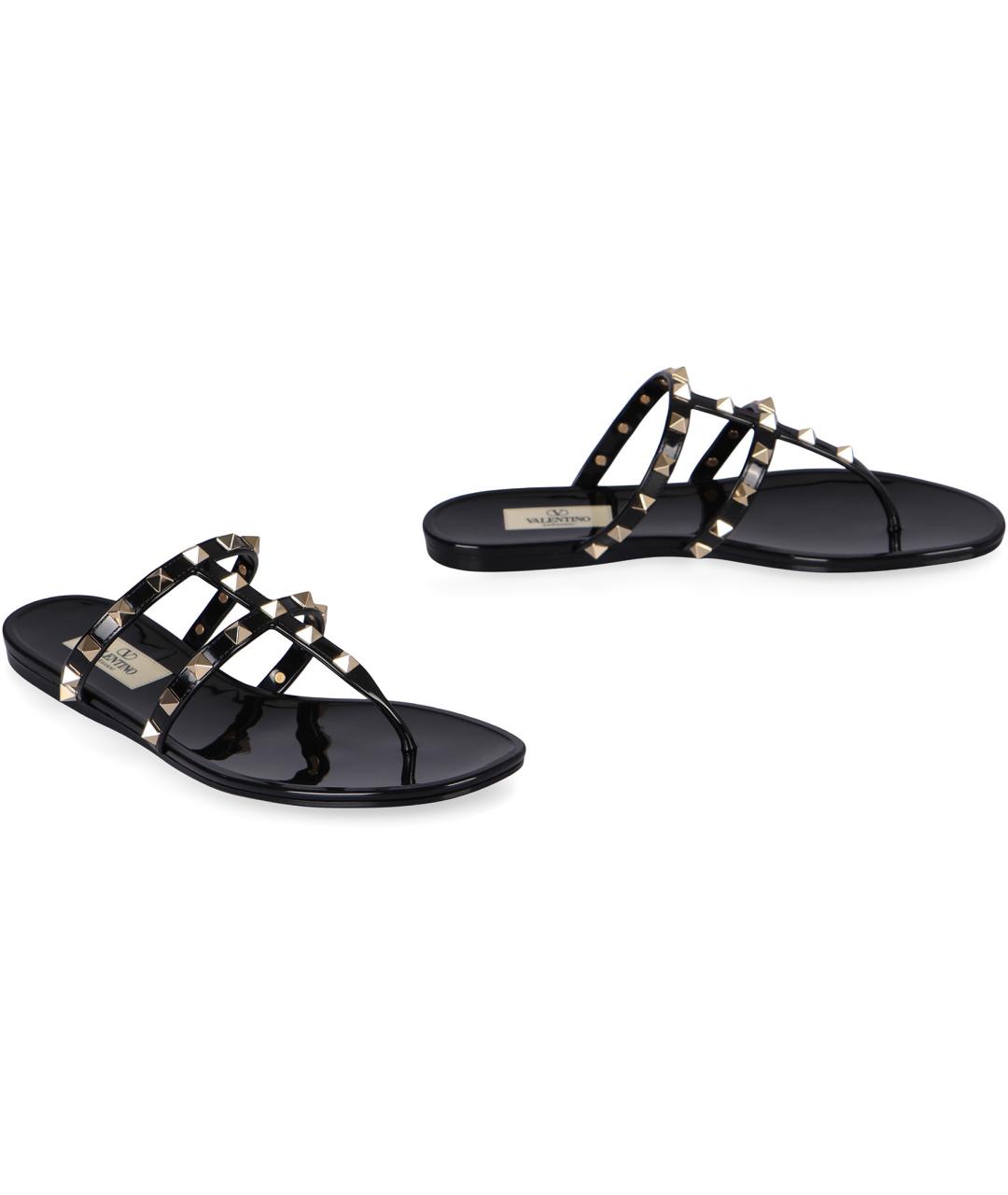 VALENTINO Черные шлепанцы, фото 3