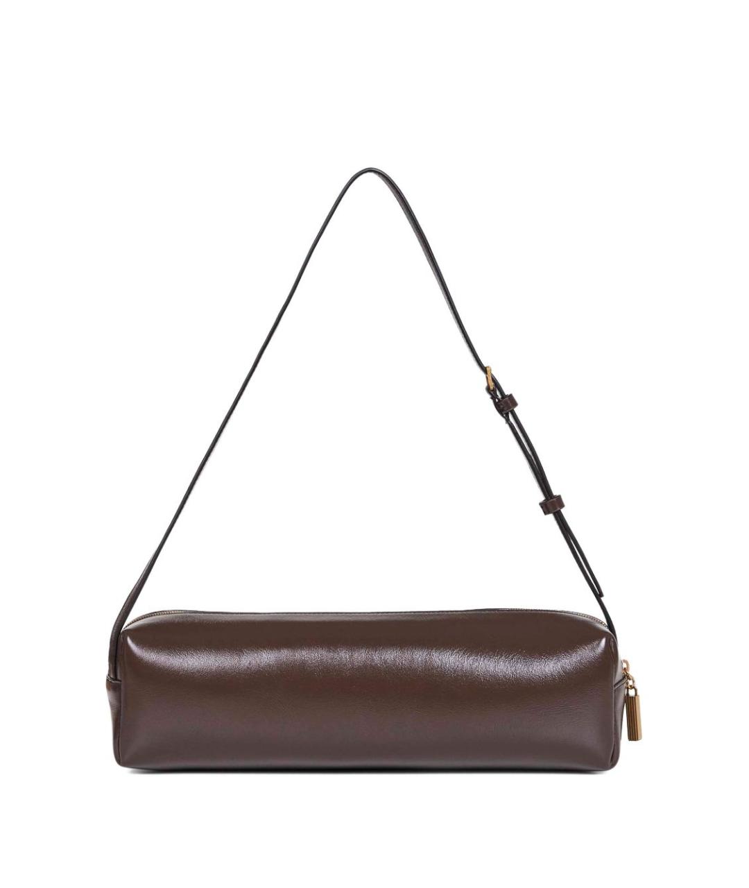 KHAITE Коричневая кожаная сумка через плечо, фото 2